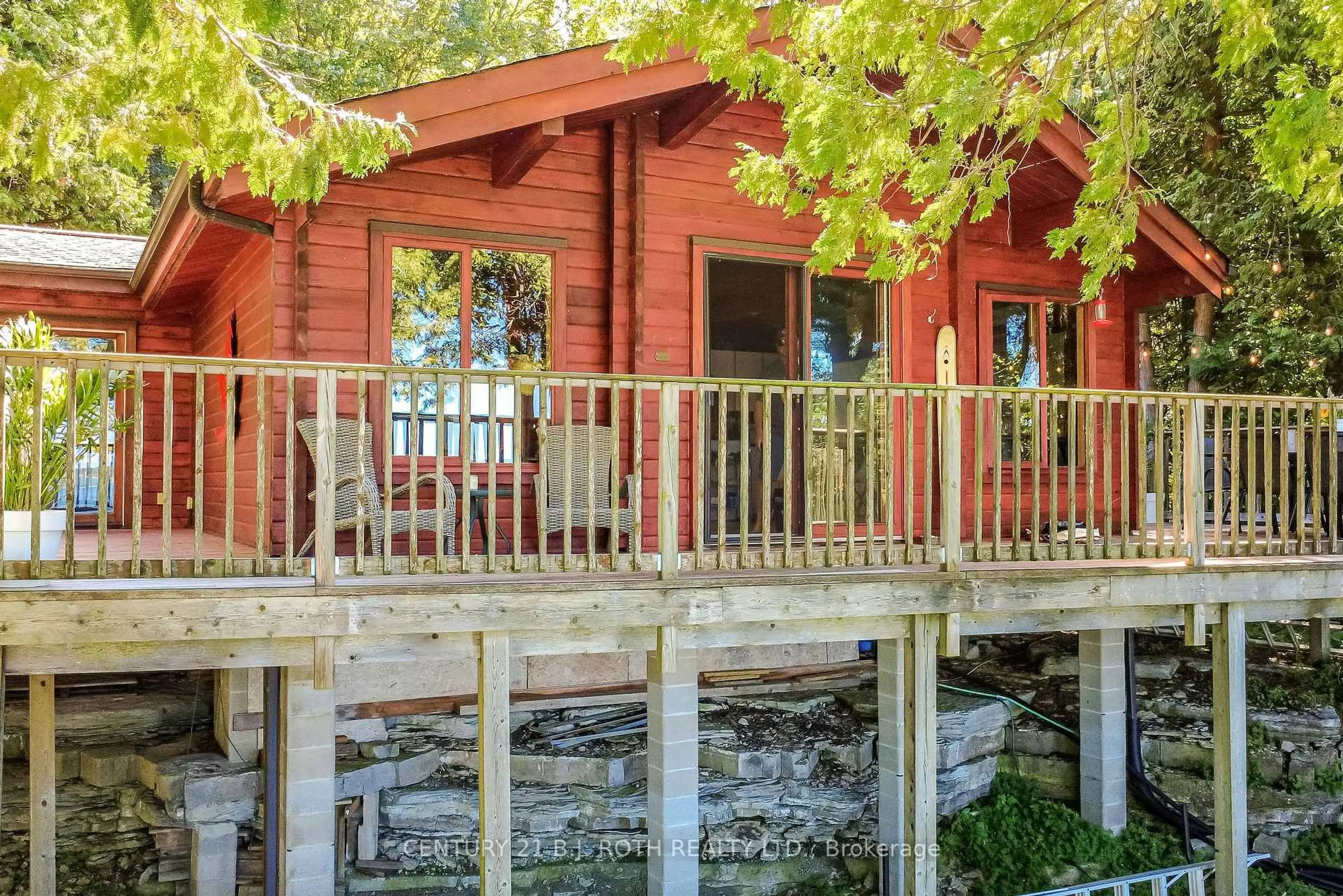 Patio, water/lake/river/ocean view for 2504 ISLAND 404/QUARRY, Georgian Bay Ontario P0E 1E0
