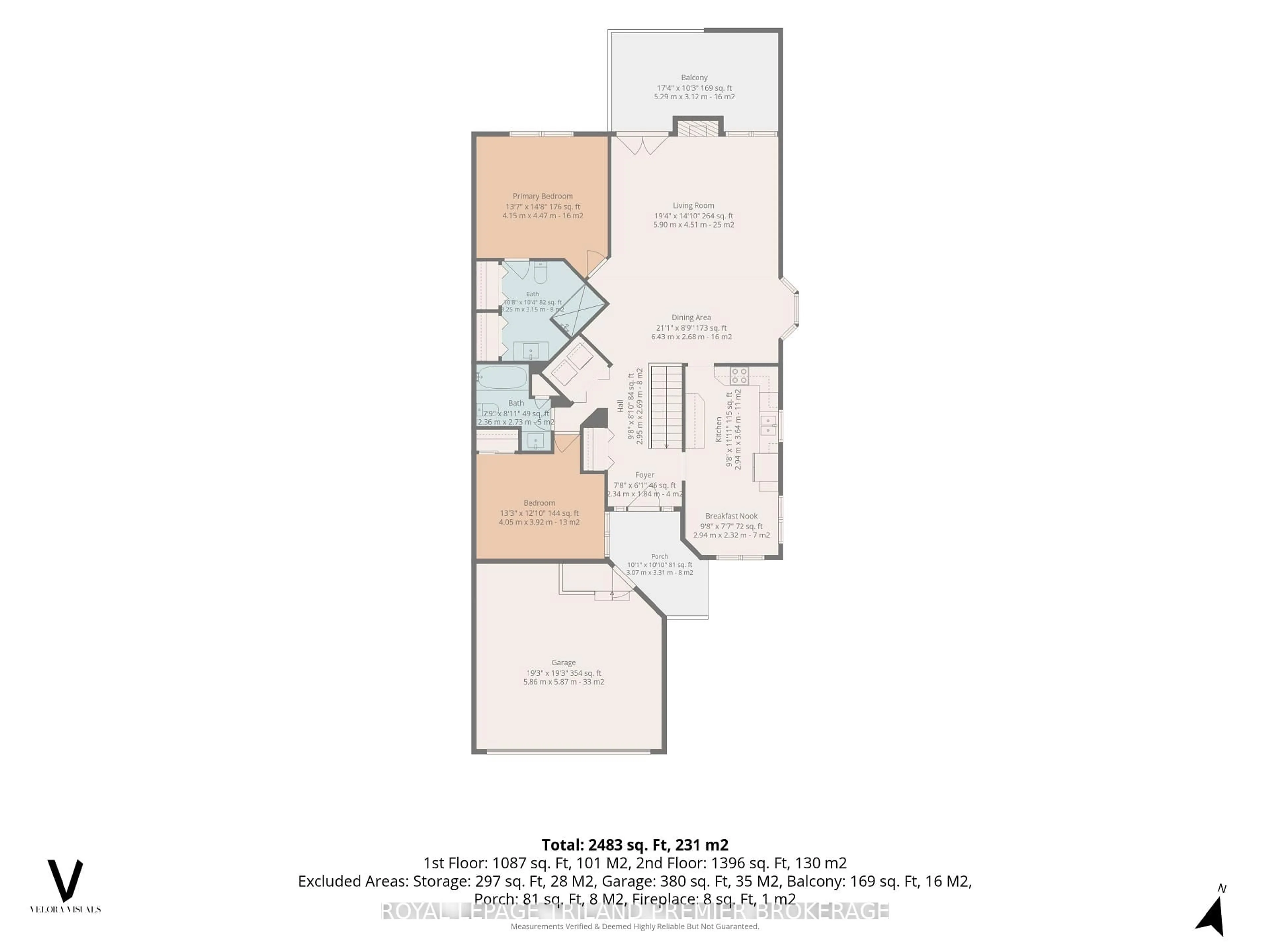 Floor plan for 400 Ambleside Dr #31, London North Ontario N6G 4Y7