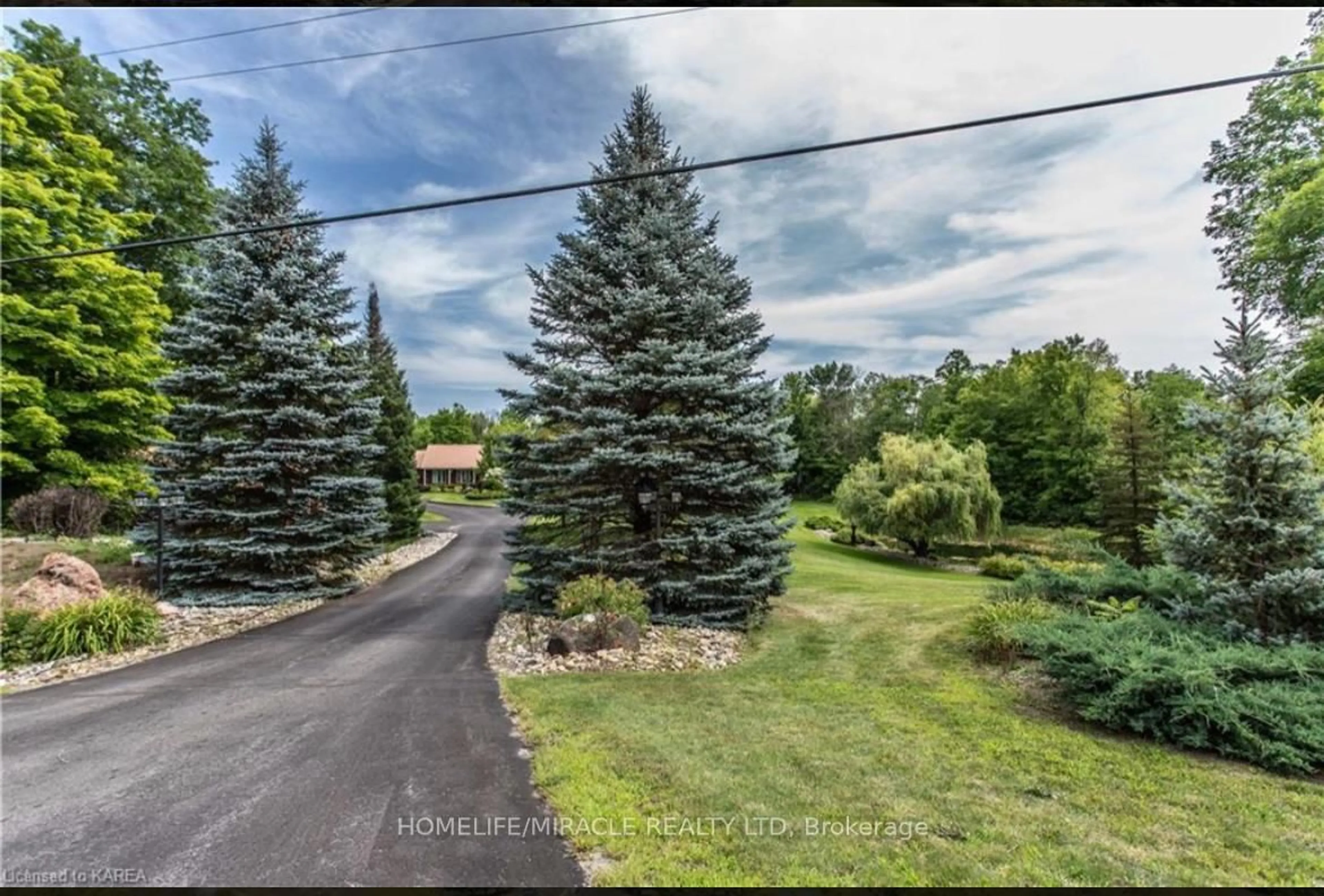 A pic from outside/outdoor area/front of a property/back of a property/a pic from drone, unknown for 13382 Highway 38 Highway, Sharbot Lake Ontario K0H 2P0