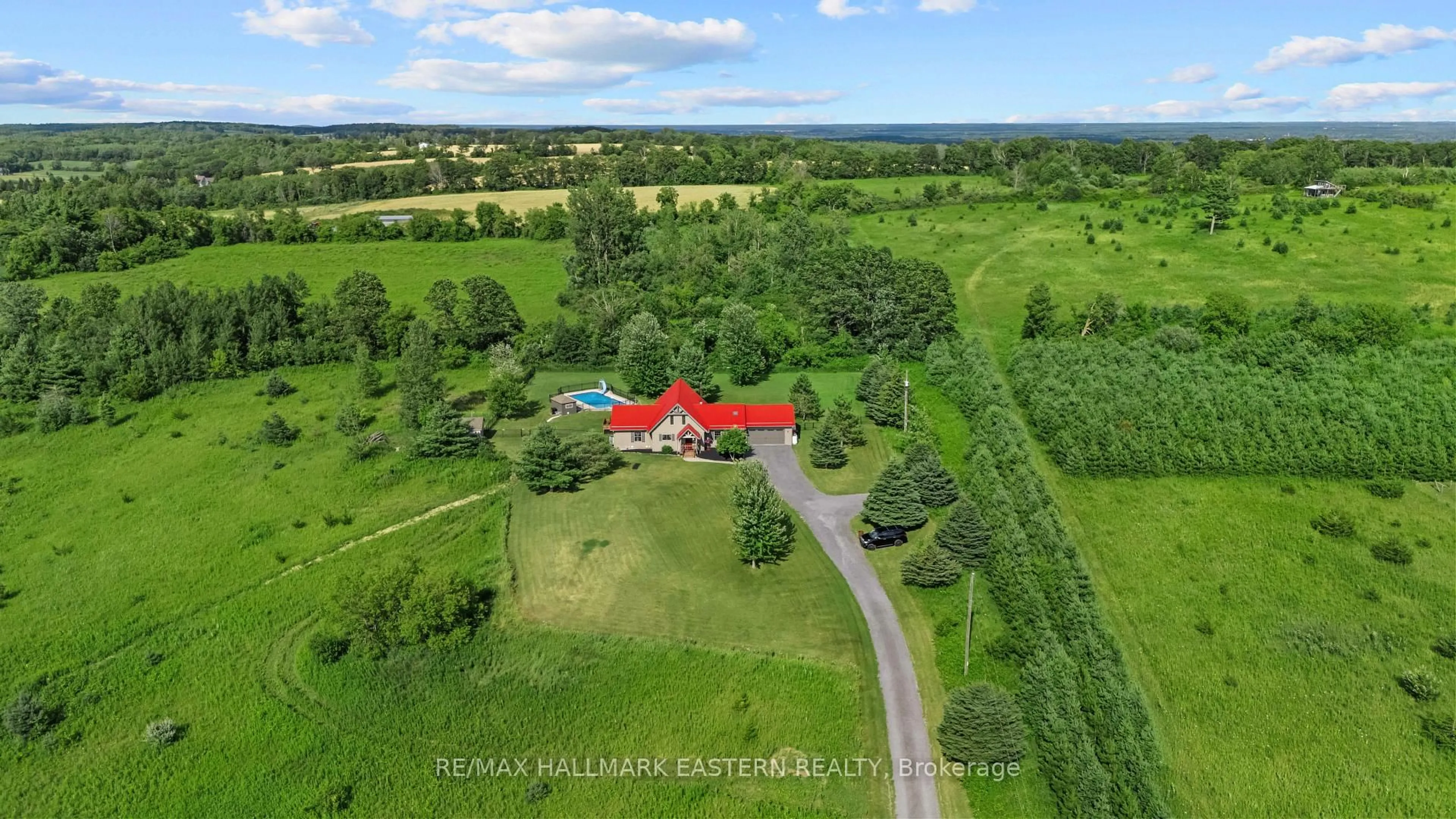 A pic from outside/outdoor area/front of a property/back of a property/a pic from drone, unknown for 184 Golf Course Rd, Stirling Ontario K0K 3E0