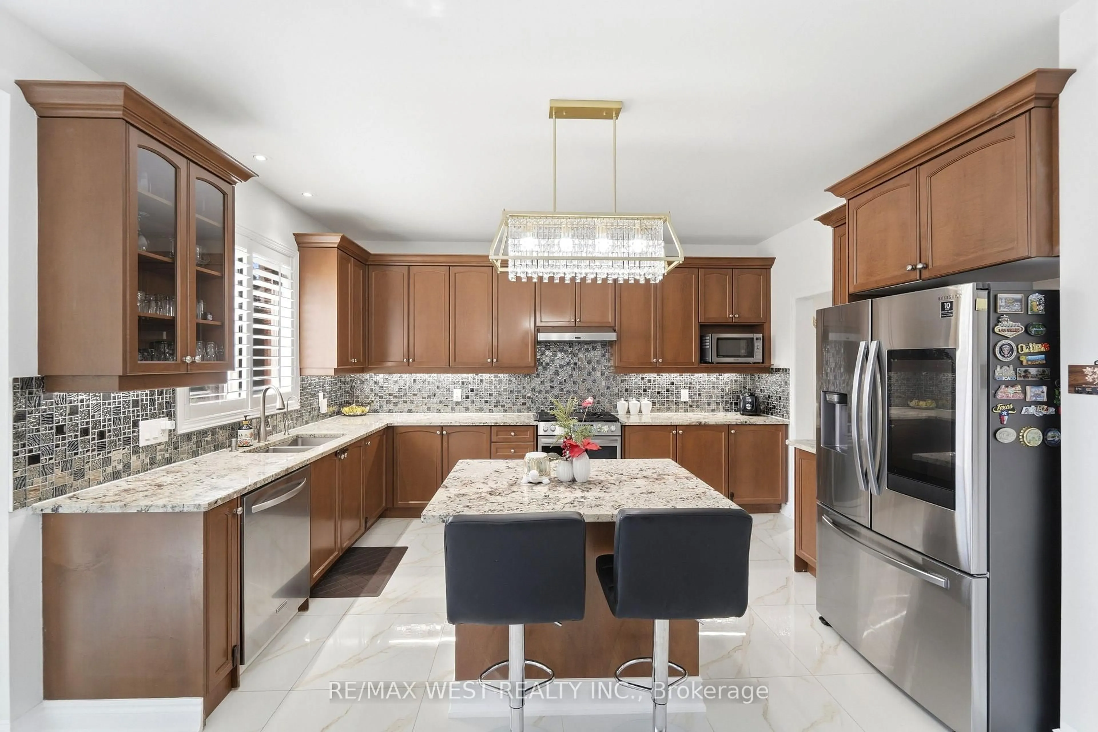 Contemporary kitchen, ceramic/tile floor for 356 Robert Ferrie Dr, Kitchener Ontario N2P 2Y6