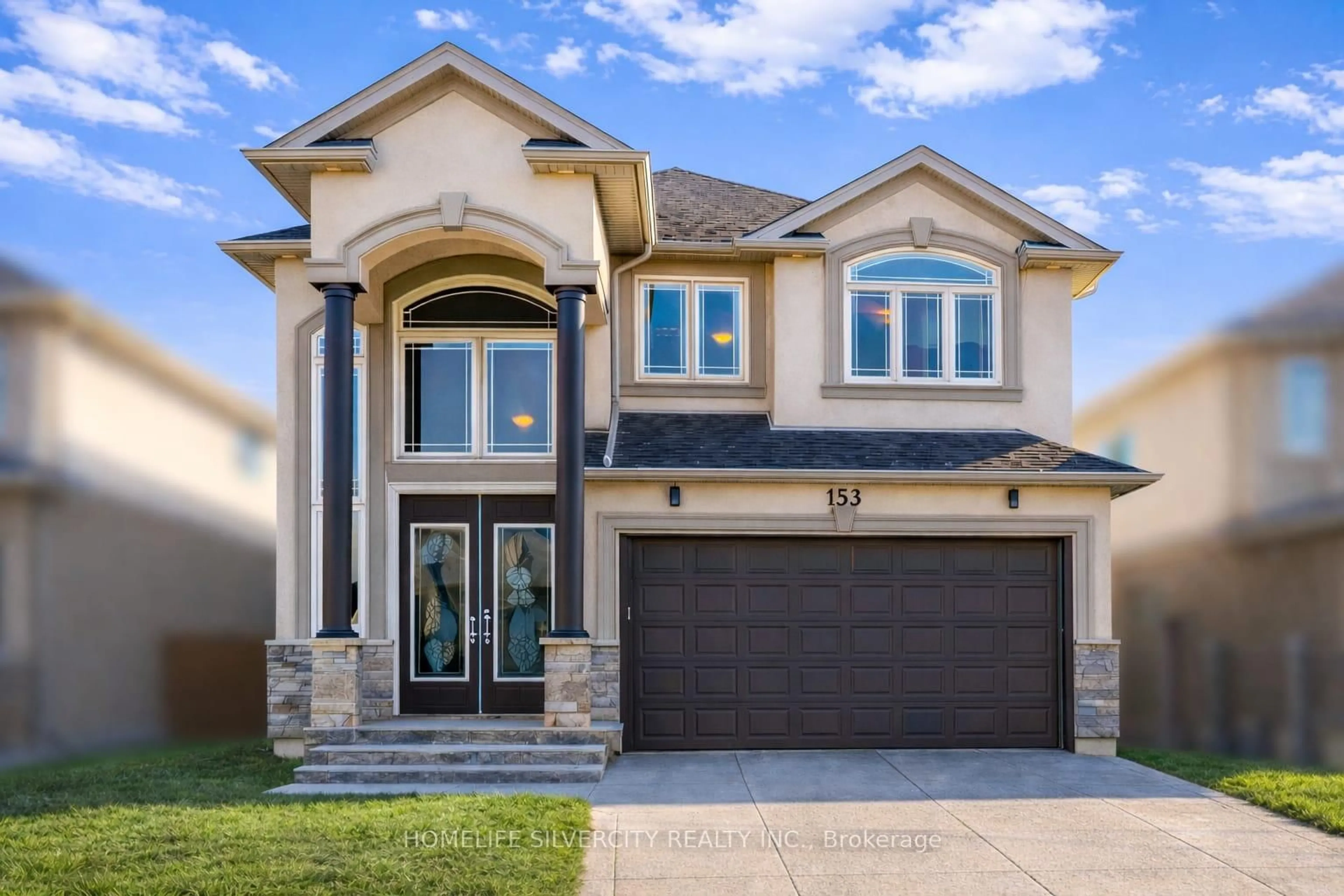 Home with brick exterior material, street for 153 Medici Lane, Hamilton Ontario L9B 0G7