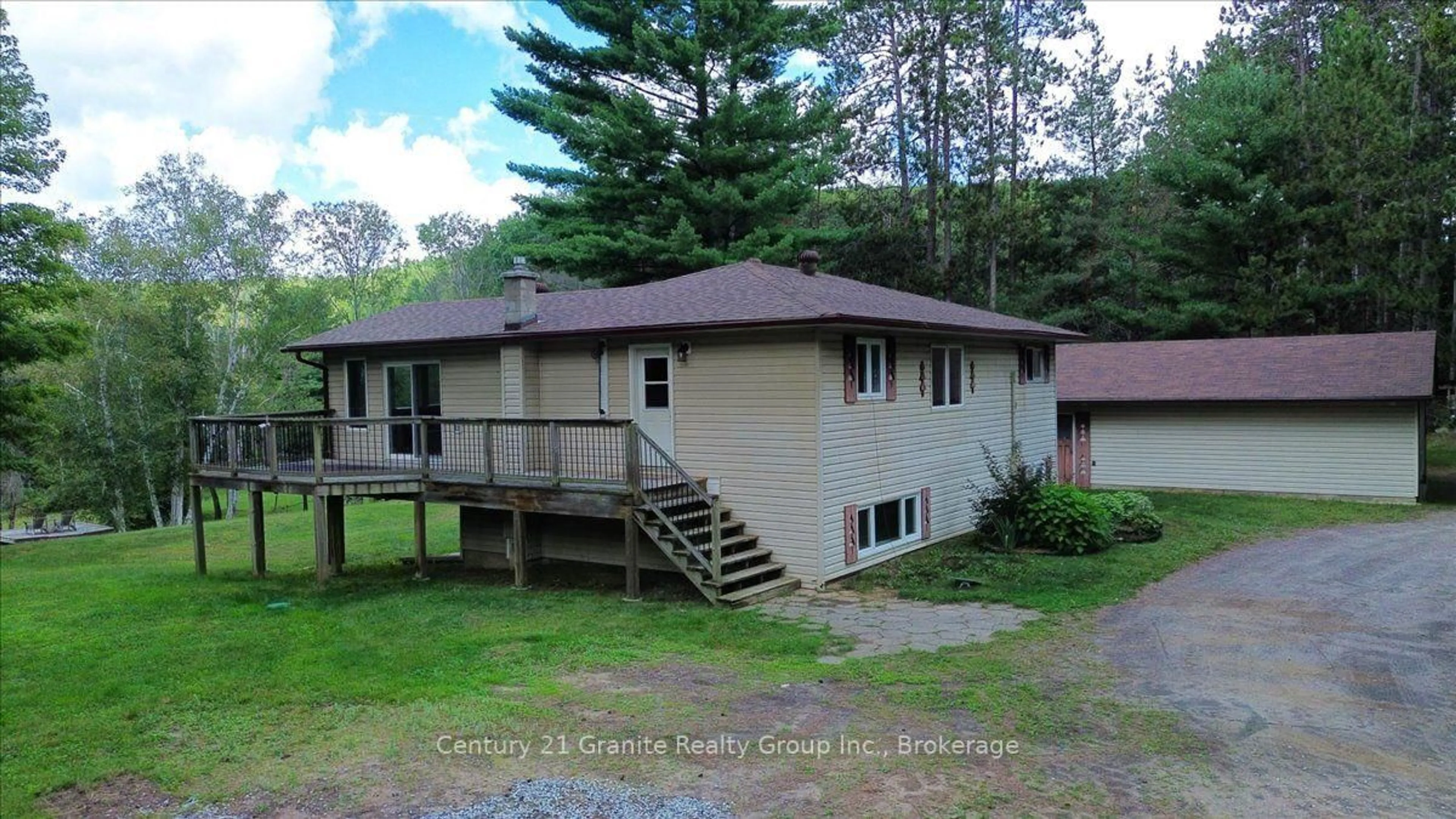 A pic from outside/outdoor area/front of a property/back of a property/a pic from drone, unknown for 32 Firehall Lane, Bancroft Ontario K0L 1C0