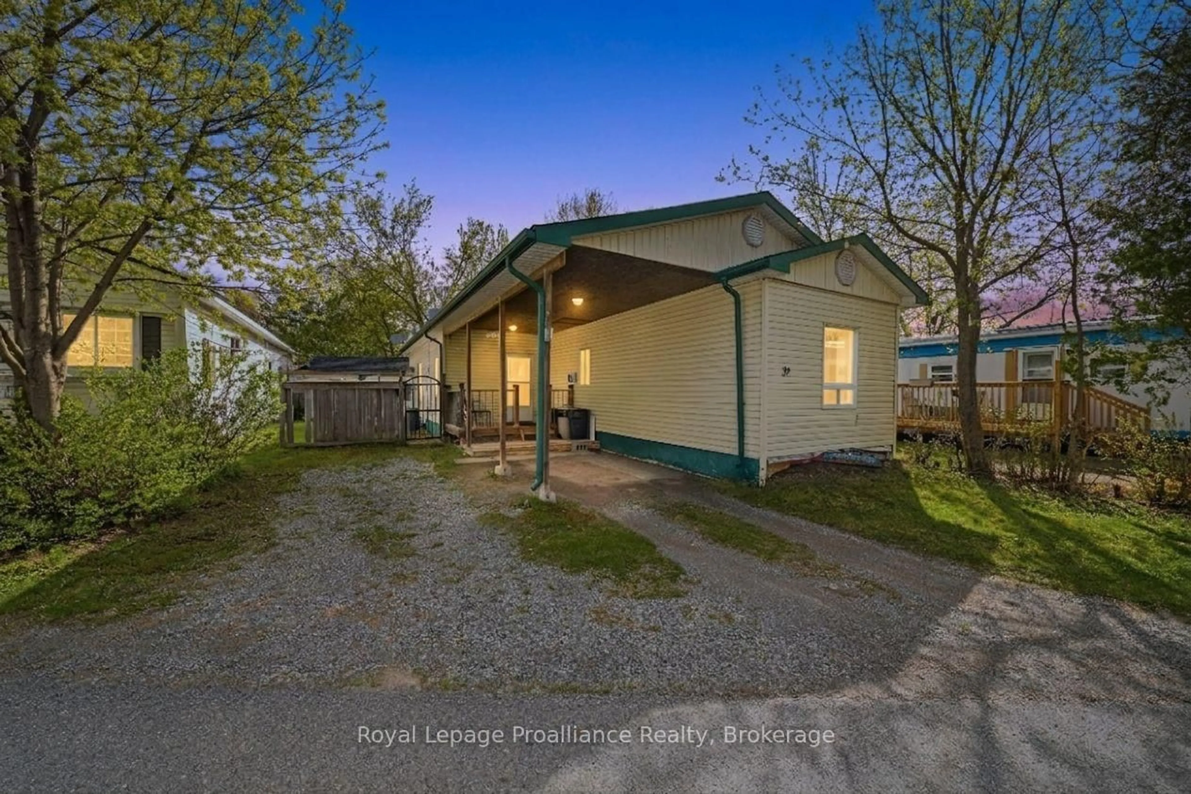 A pic from outside/outdoor area/front of a property/back of a property/a pic from drone, street for 63 Whites Rd #39, Quinte West Ontario K8V 5P5