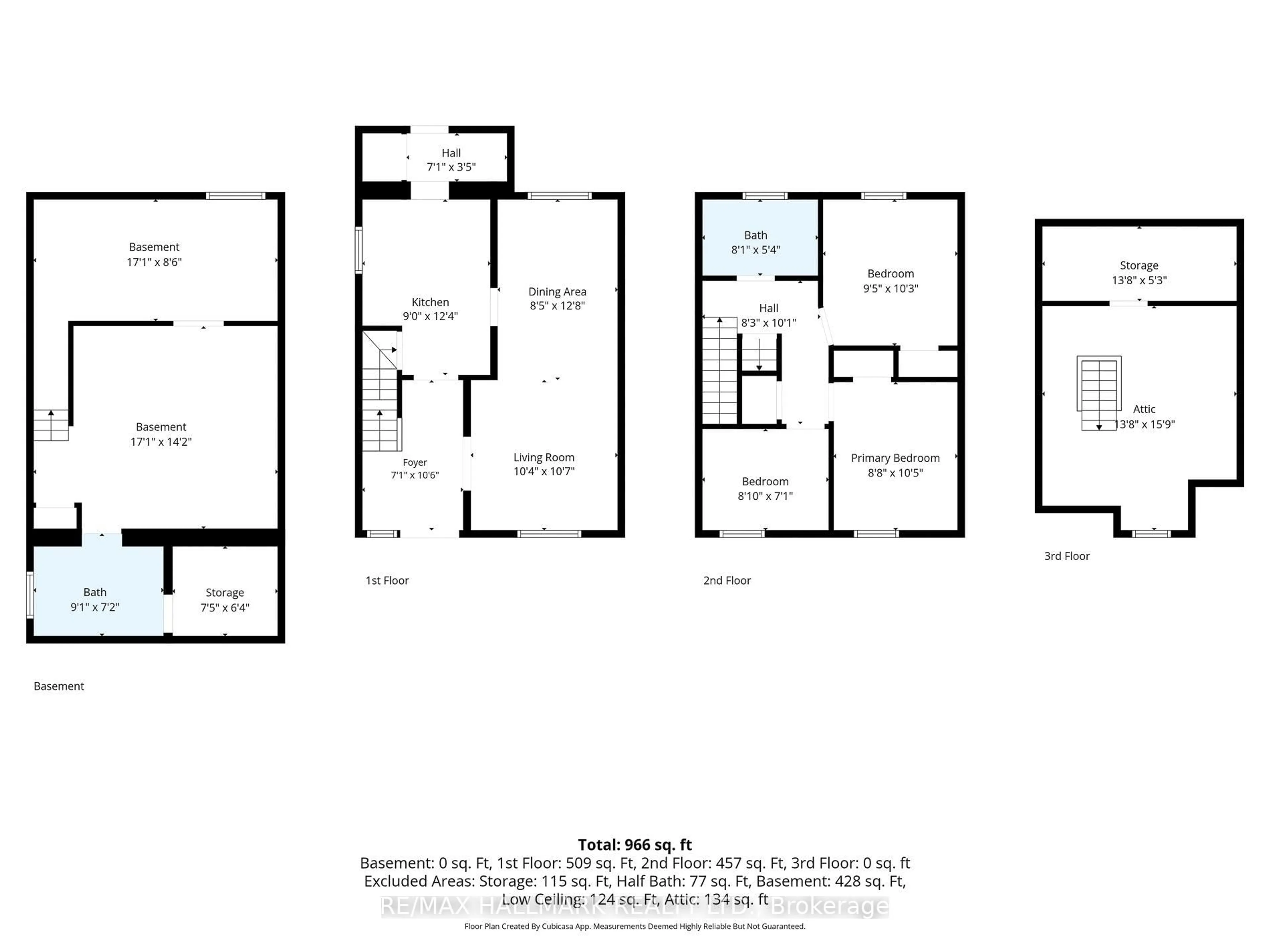 Floor plan for 36 Dalkeith Ave, Hamilton Ontario L8L 3J2