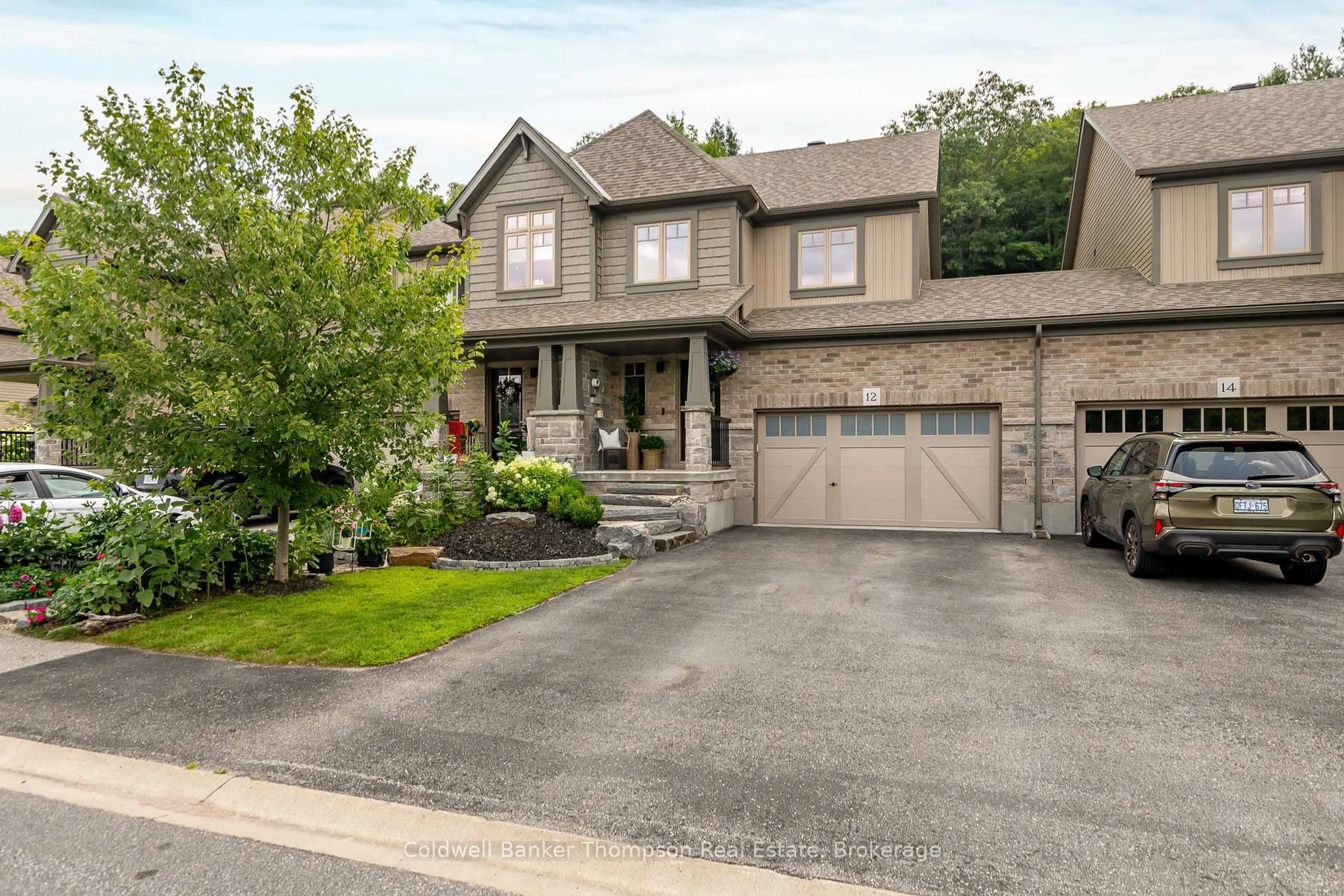 Home with brick exterior material, street for 12 Spalding Cres, Huntsville Ontario P1H 1C9