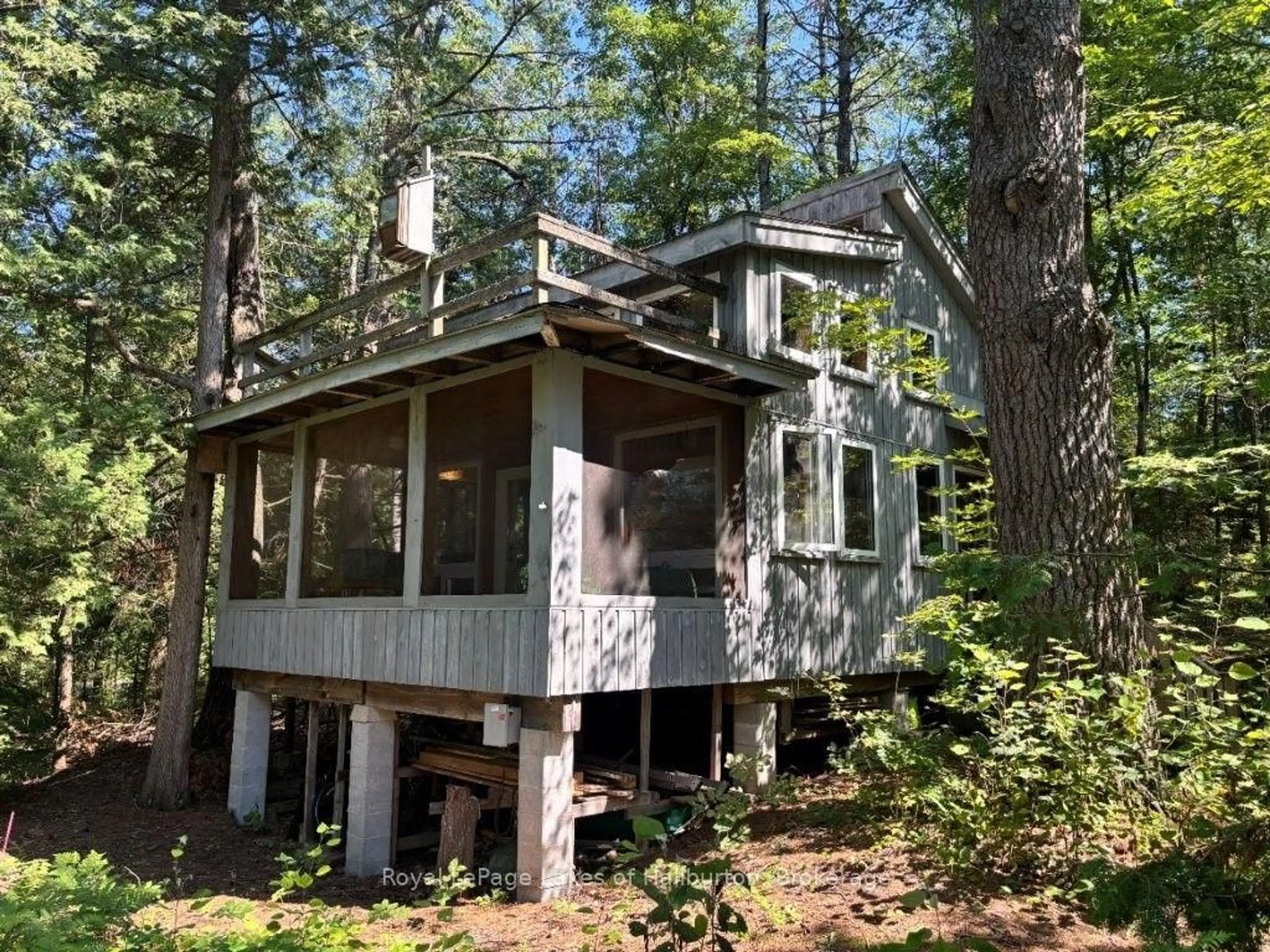 Home with vinyl exterior material, forest/trees view for 481 Crego Lake Rd, Kawartha Lakes Ontario K0M 2A0