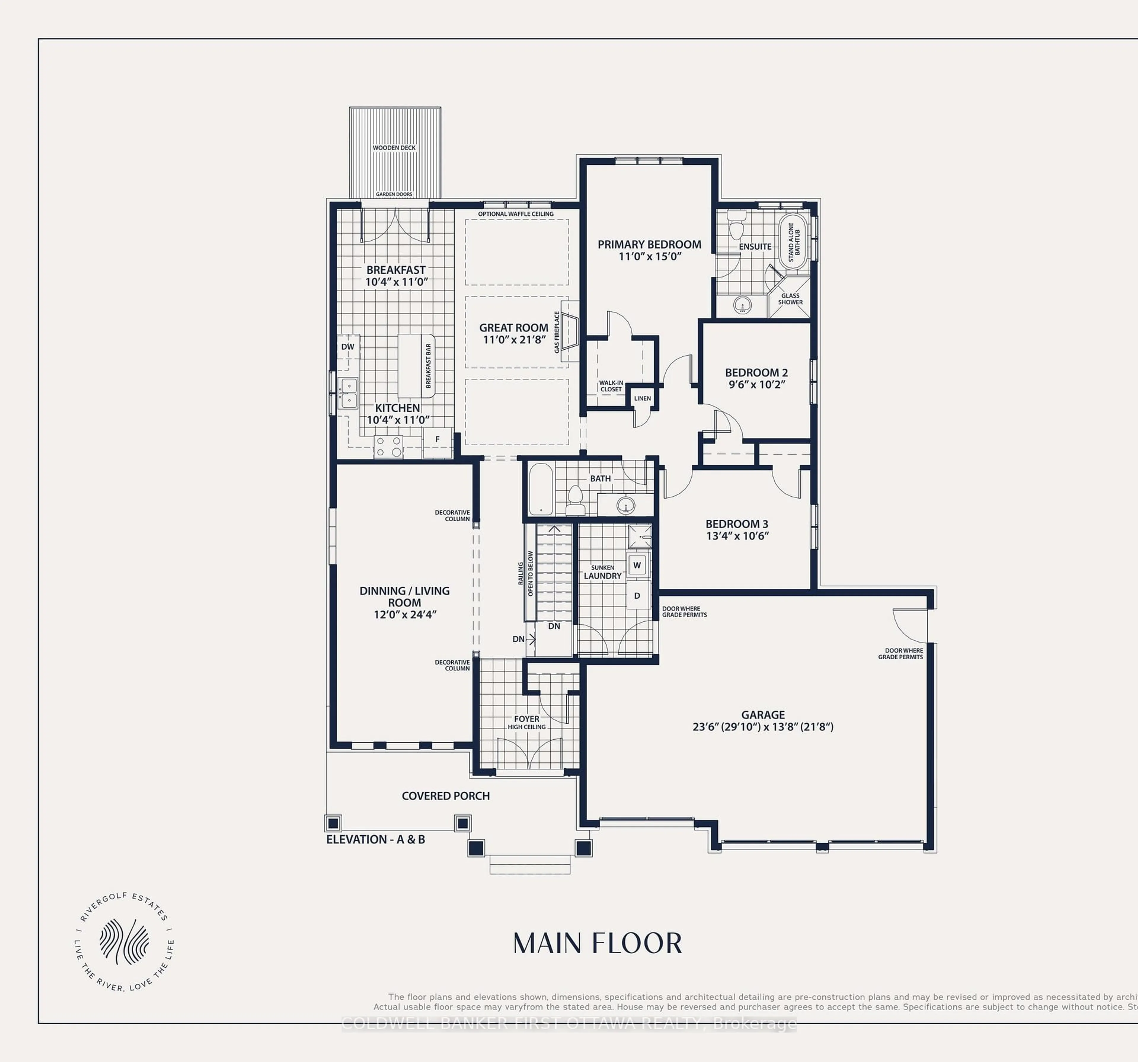 Floor plan for 5 Dobb's Crt, Pembroke Ontario K8A 7B1