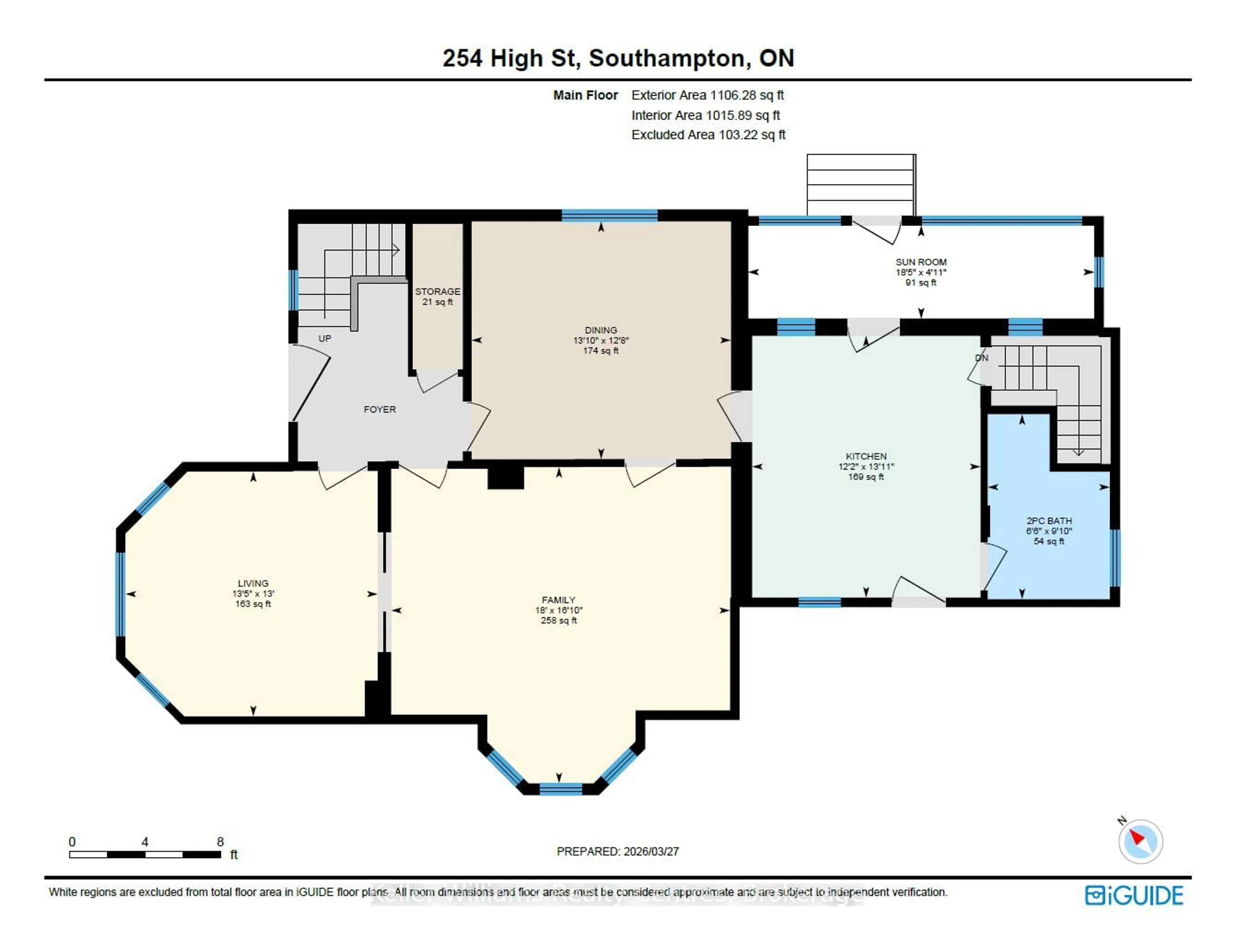 Floor plan for 254 High St, Saugeen Shores Ontario N0H 2L0
