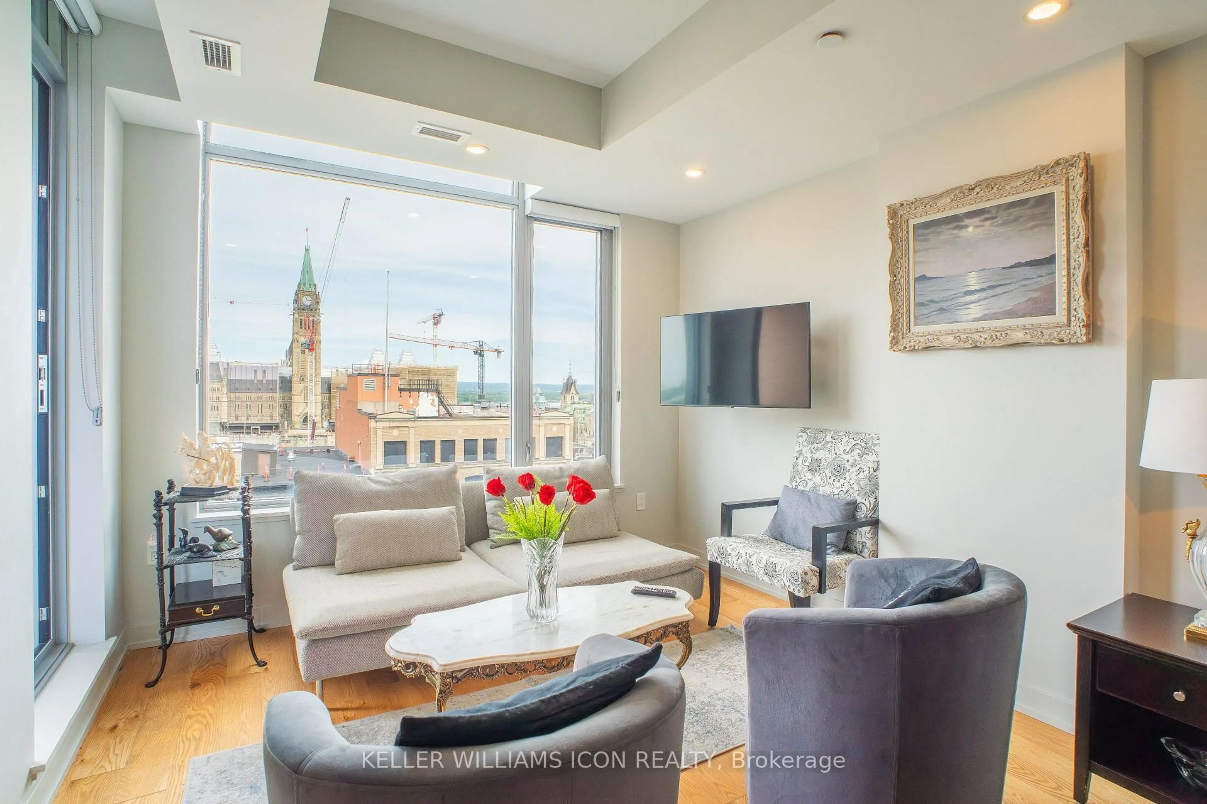 Living room with furniture, unknown for 101 Queen St #1105, Ottawa Ontario K1P 0B7