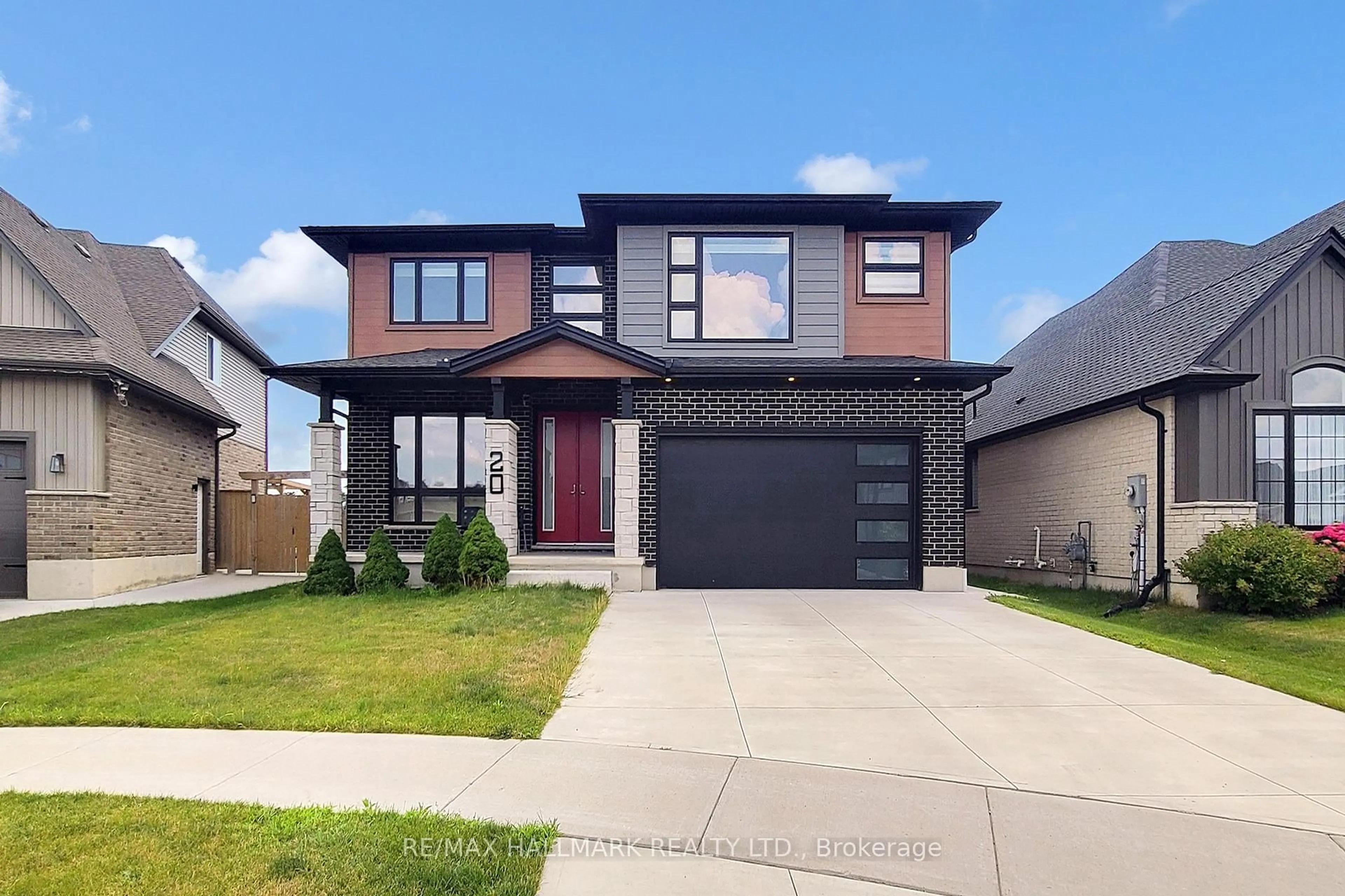 Home with brick exterior material, street for 20 Valderrama Lane, St. Thomas Ontario N5R 0E8
