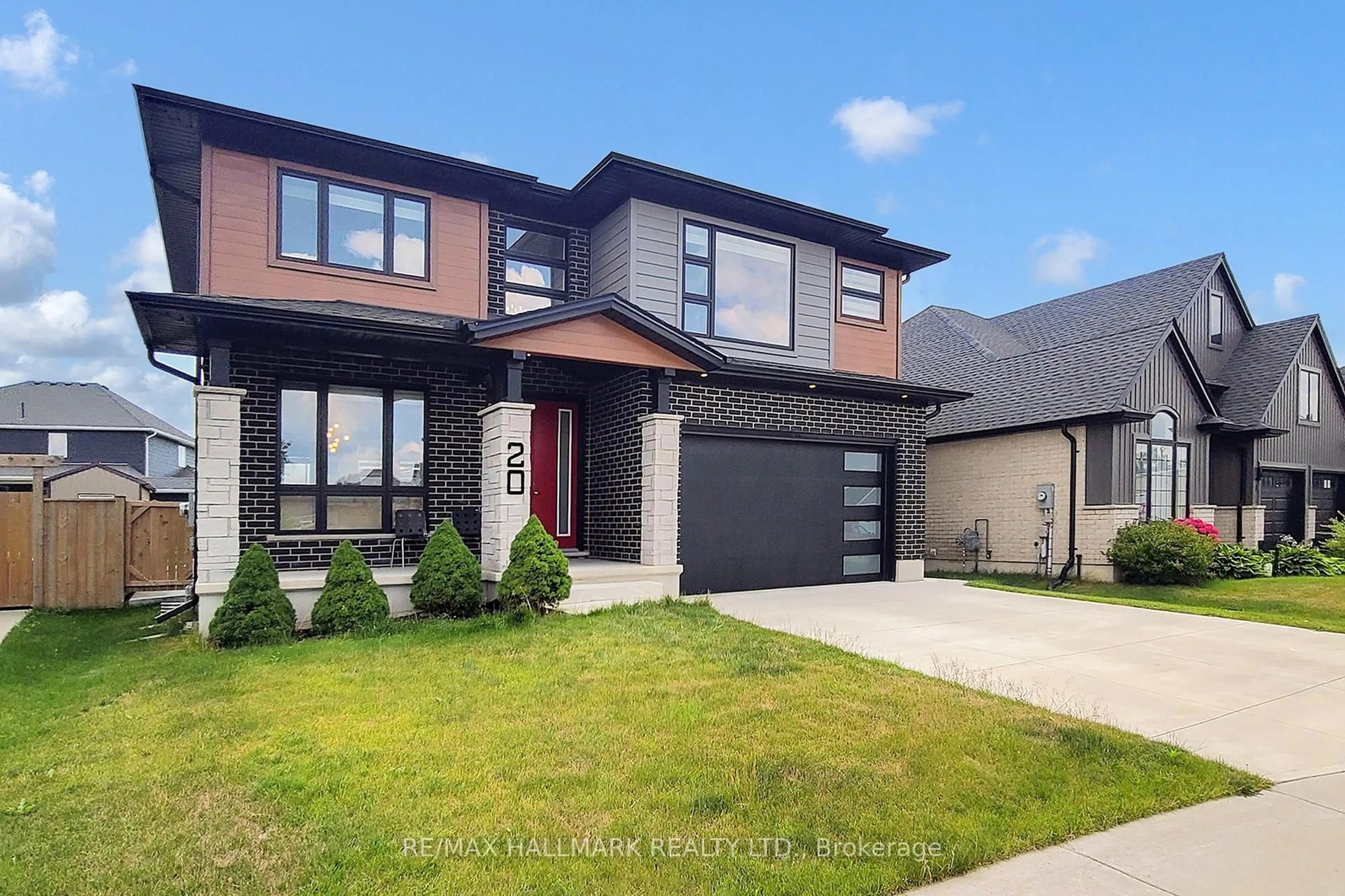 Home with brick exterior material, street for 20 Valderrama Lane, St. Thomas Ontario N5R 0E8