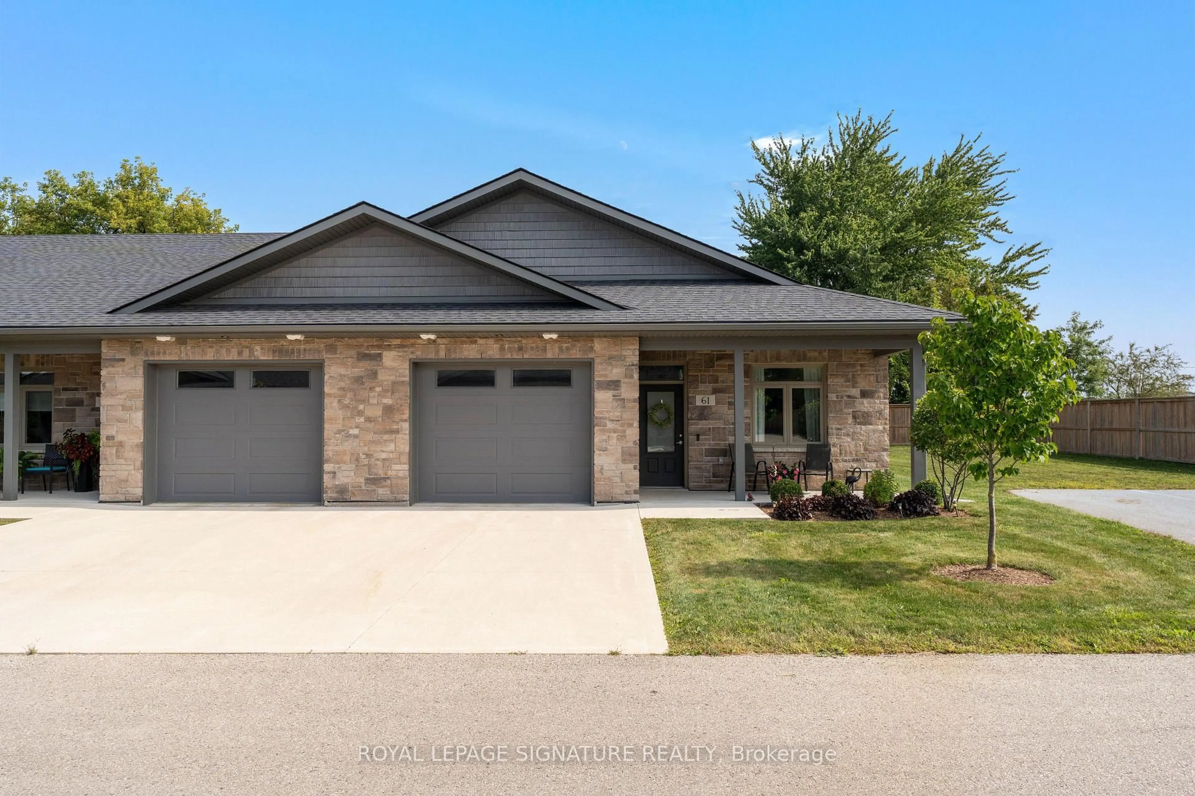 Home with brick exterior material, street for 375 Mitchell Rd #61, North Perth Ontario N4W 0H4