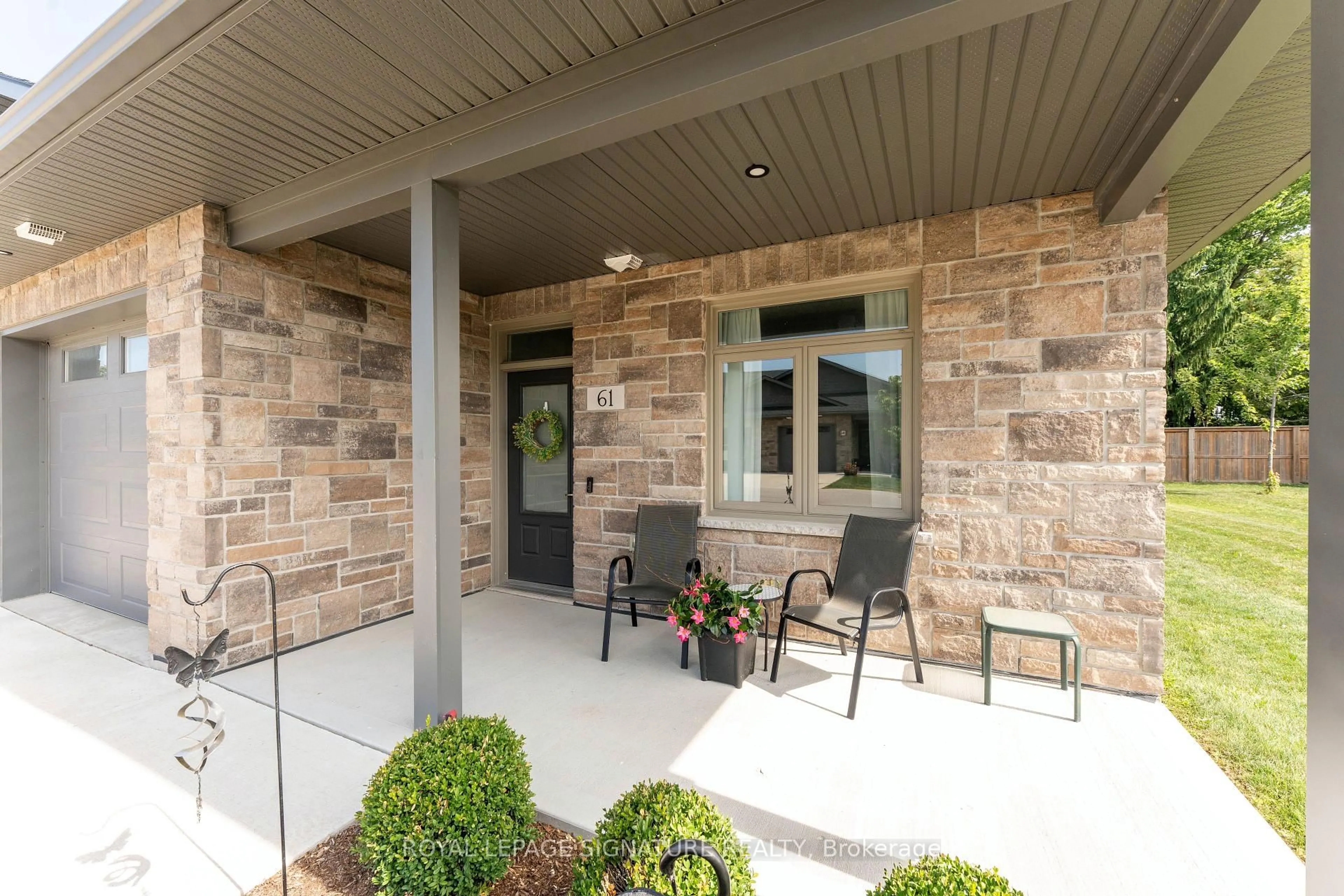 Patio, street for 375 Mitchell Rd #61, North Perth Ontario N4W 0H4