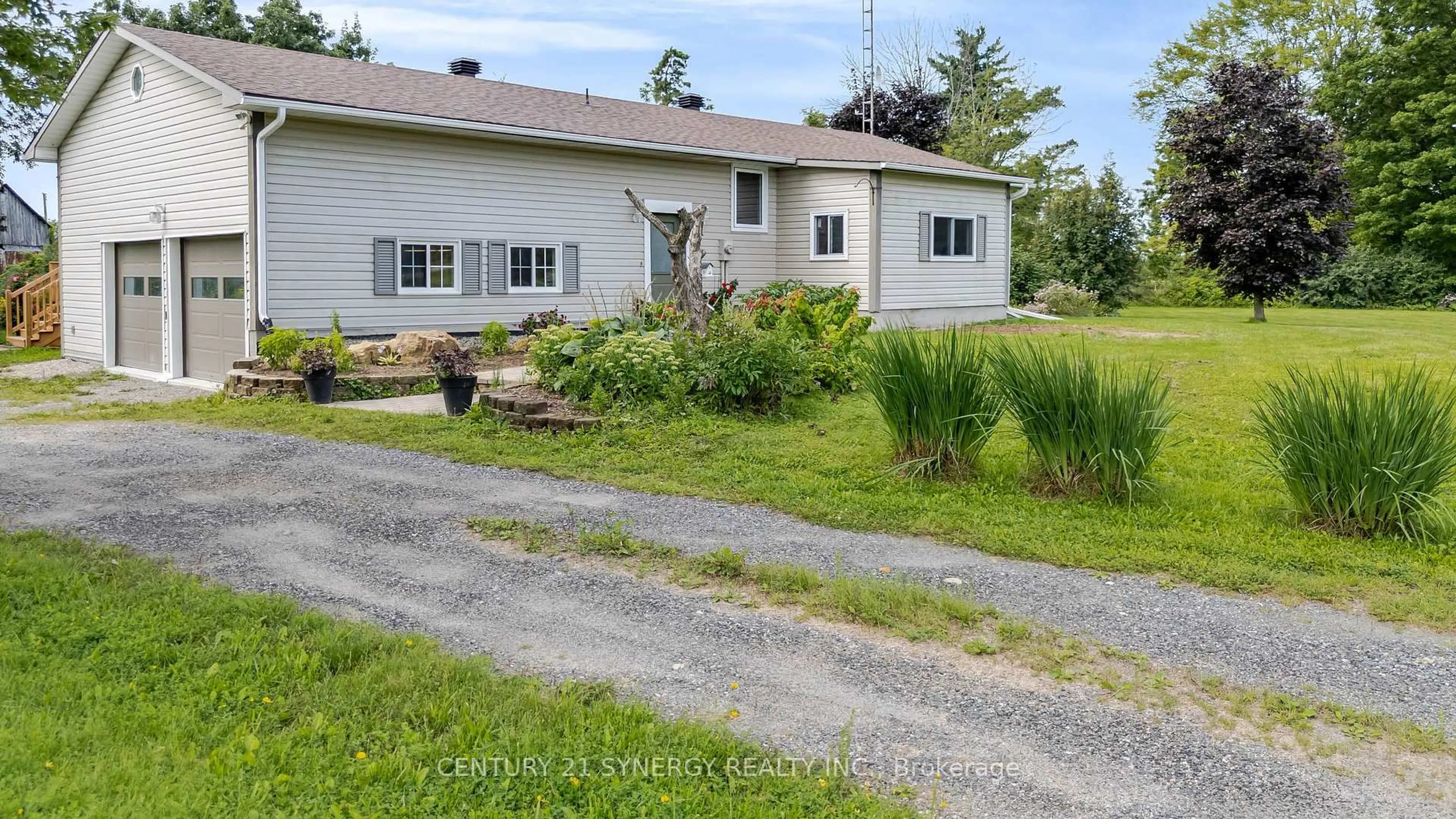A pic from outside/outdoor area/front of a property/back of a property/a pic from drone, street for 677 Bowes Sdrd, Perth Ontario K7H 3C6