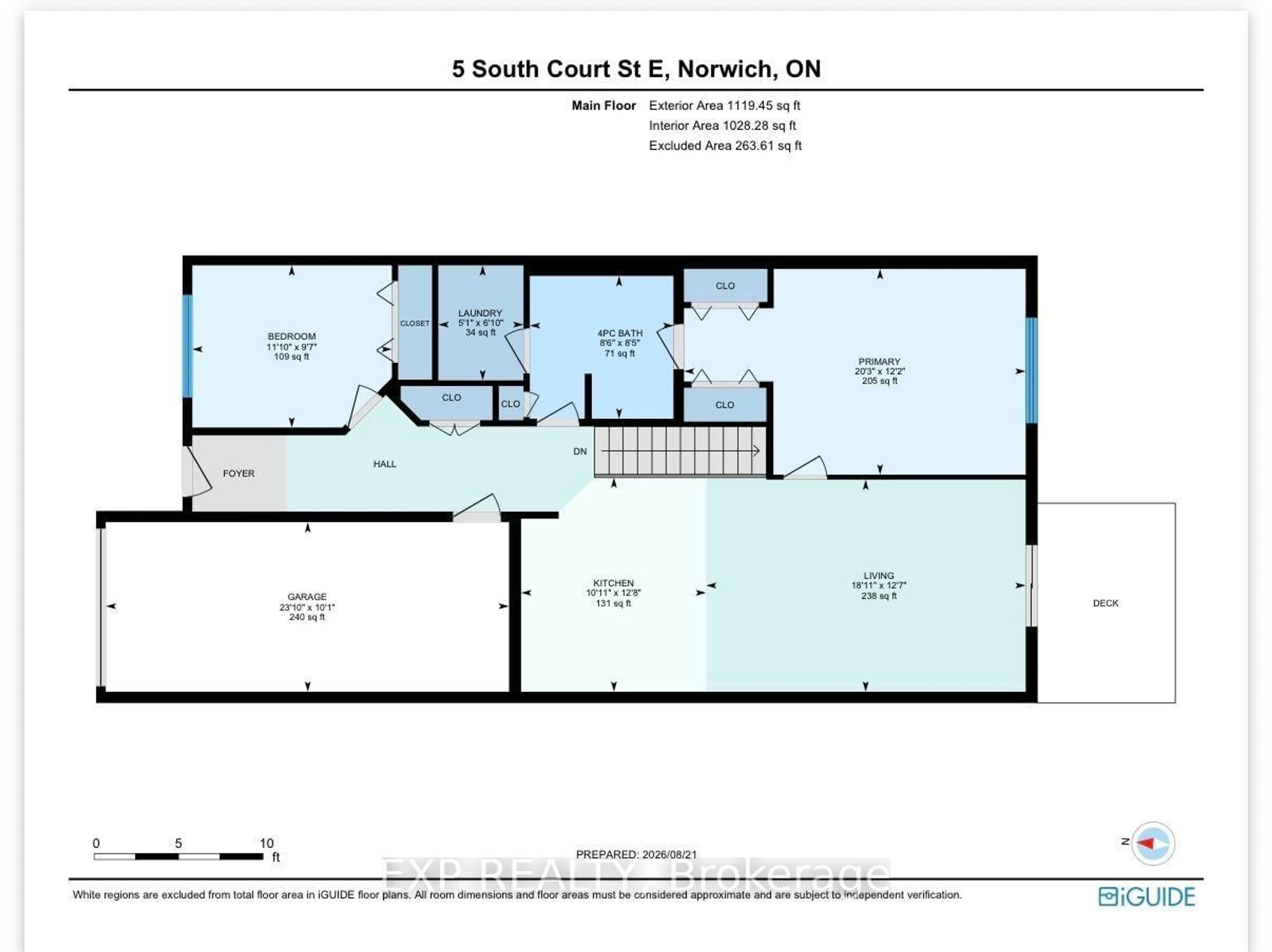 Floor plan for 5 South Court St, Norwich Ontario N0J 1P0