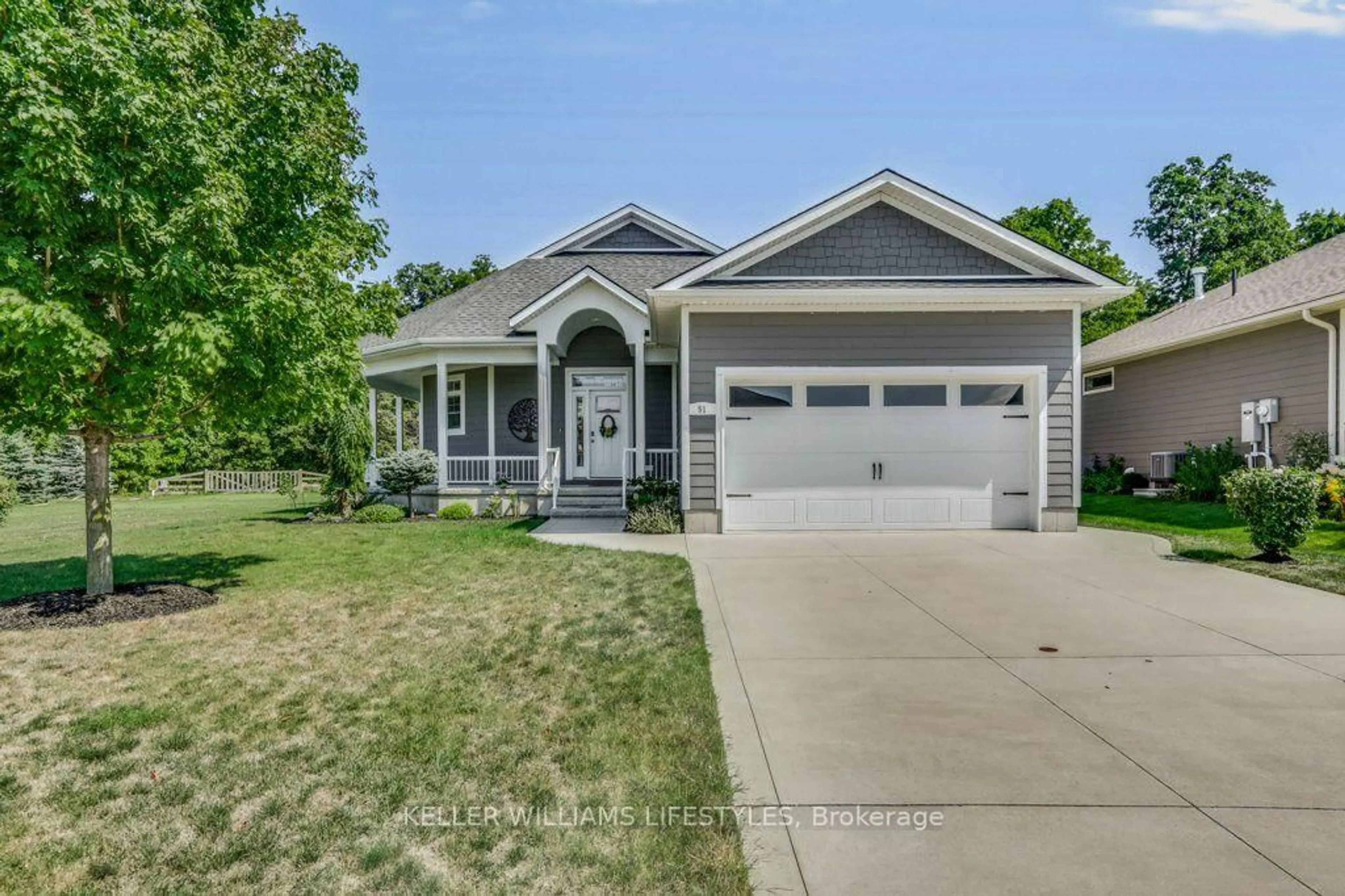 Home with vinyl exterior material, street for 51 Deerfield Rd, Lambton Shores Ontario N0M 1T0