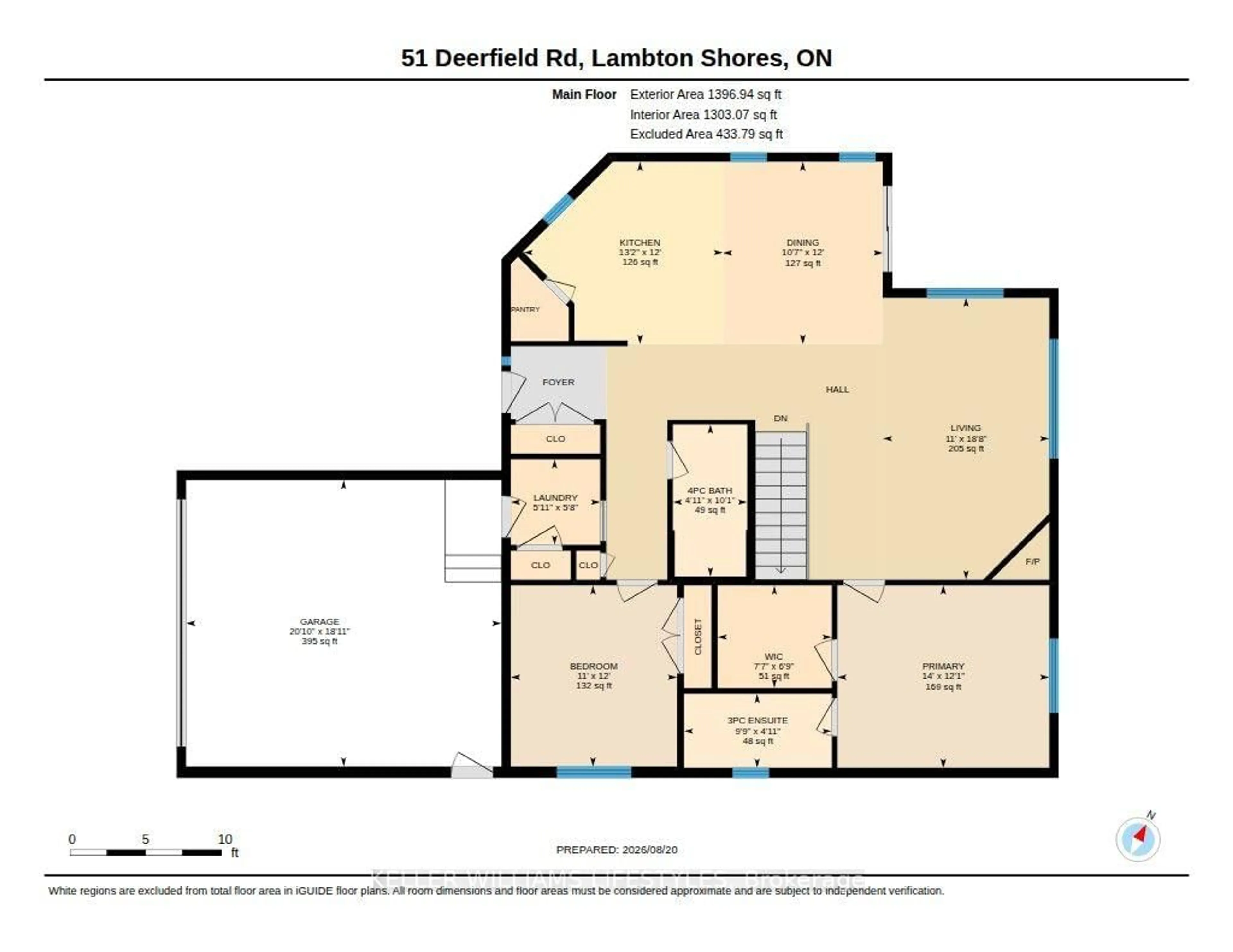 Floor plan for 51 Deerfield Rd, Lambton Shores Ontario N0M 1T0