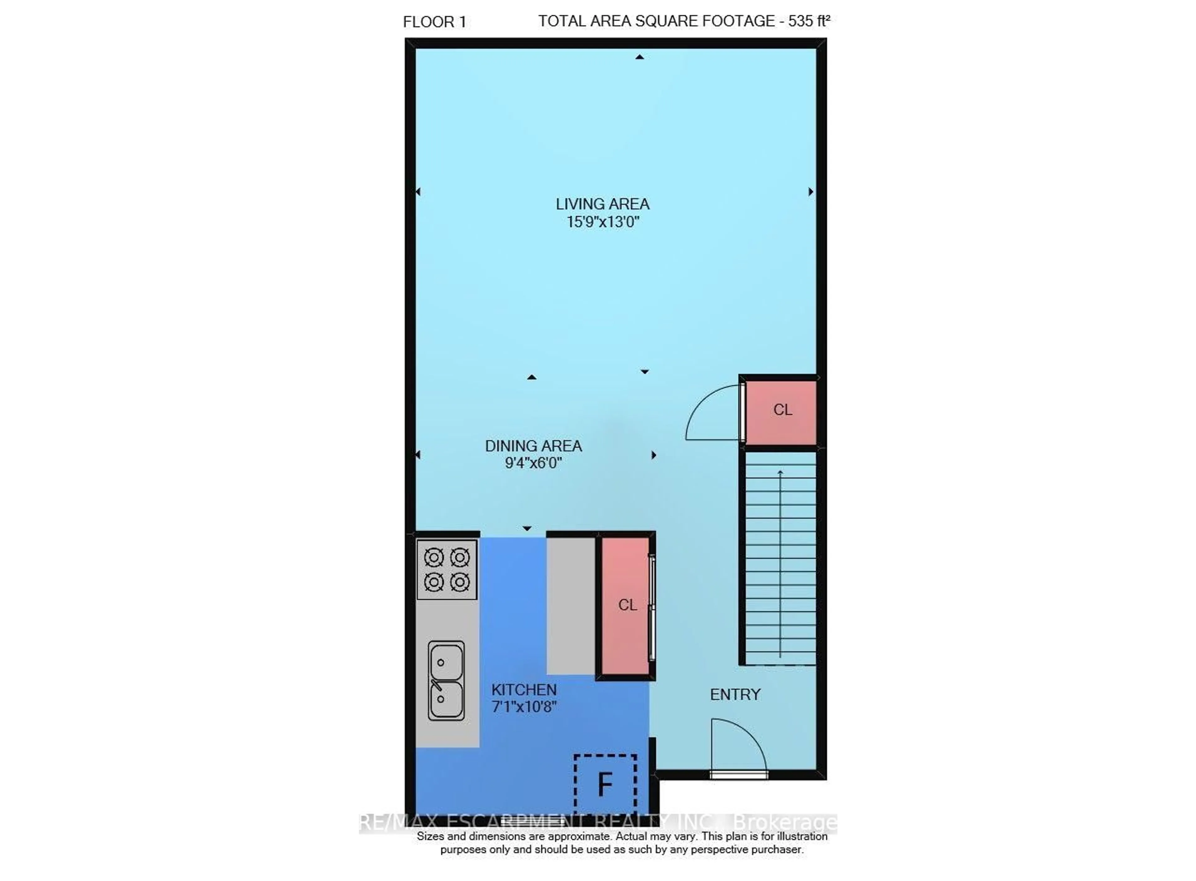 Floor plan for 350 Quigley Rd #741, Hamilton Ontario L8K 5N2