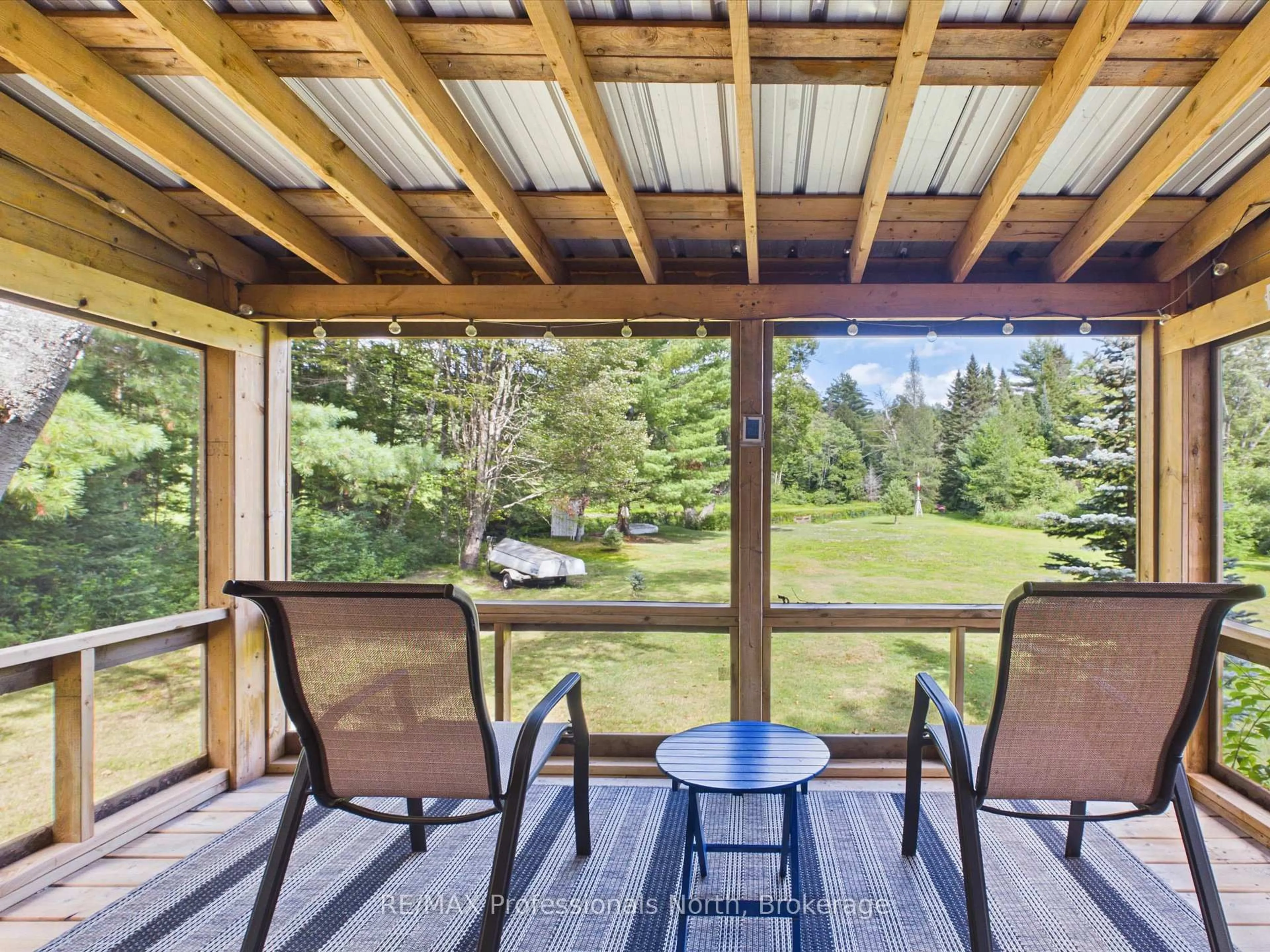 Patio, water/lake/river/ocean view for 1001 Sherwood Forest Rd, Bracebridge Ontario P1L 1X3