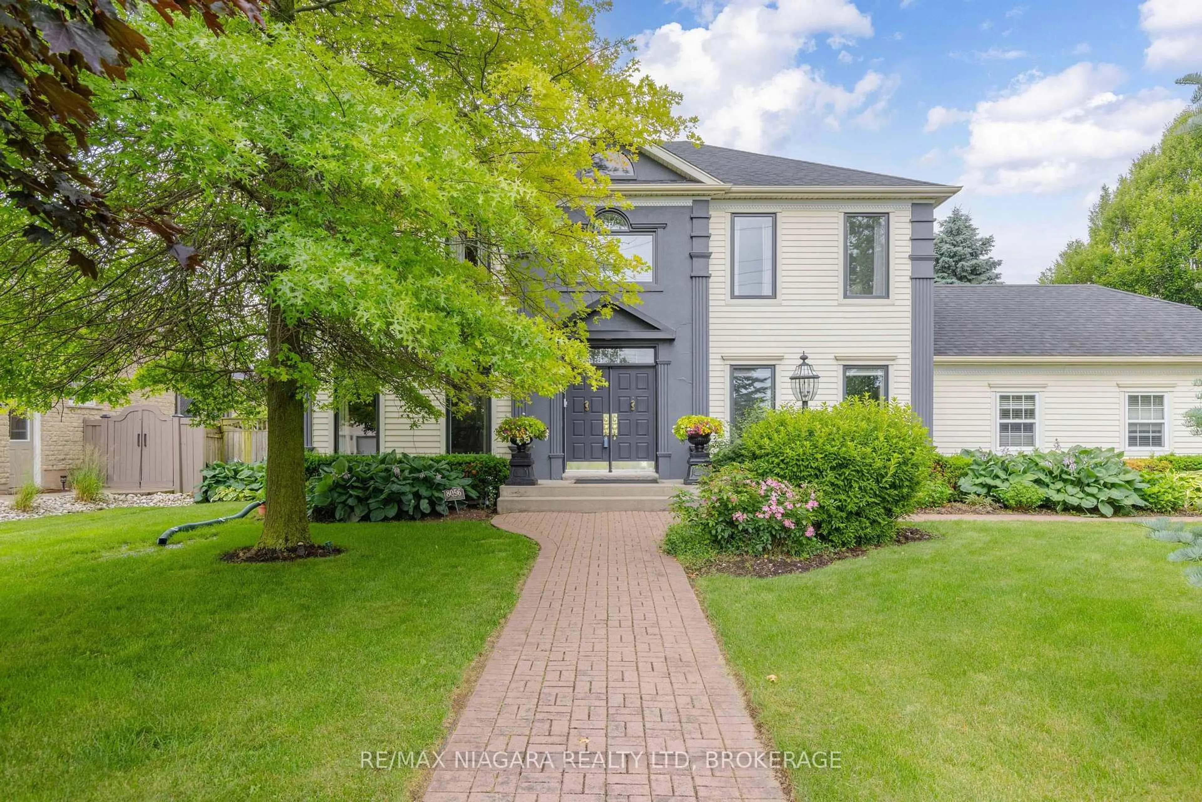 Home with brick exterior material, street for 8056 Cathedral Dr, Niagara Falls Ontario L2H 2Z2