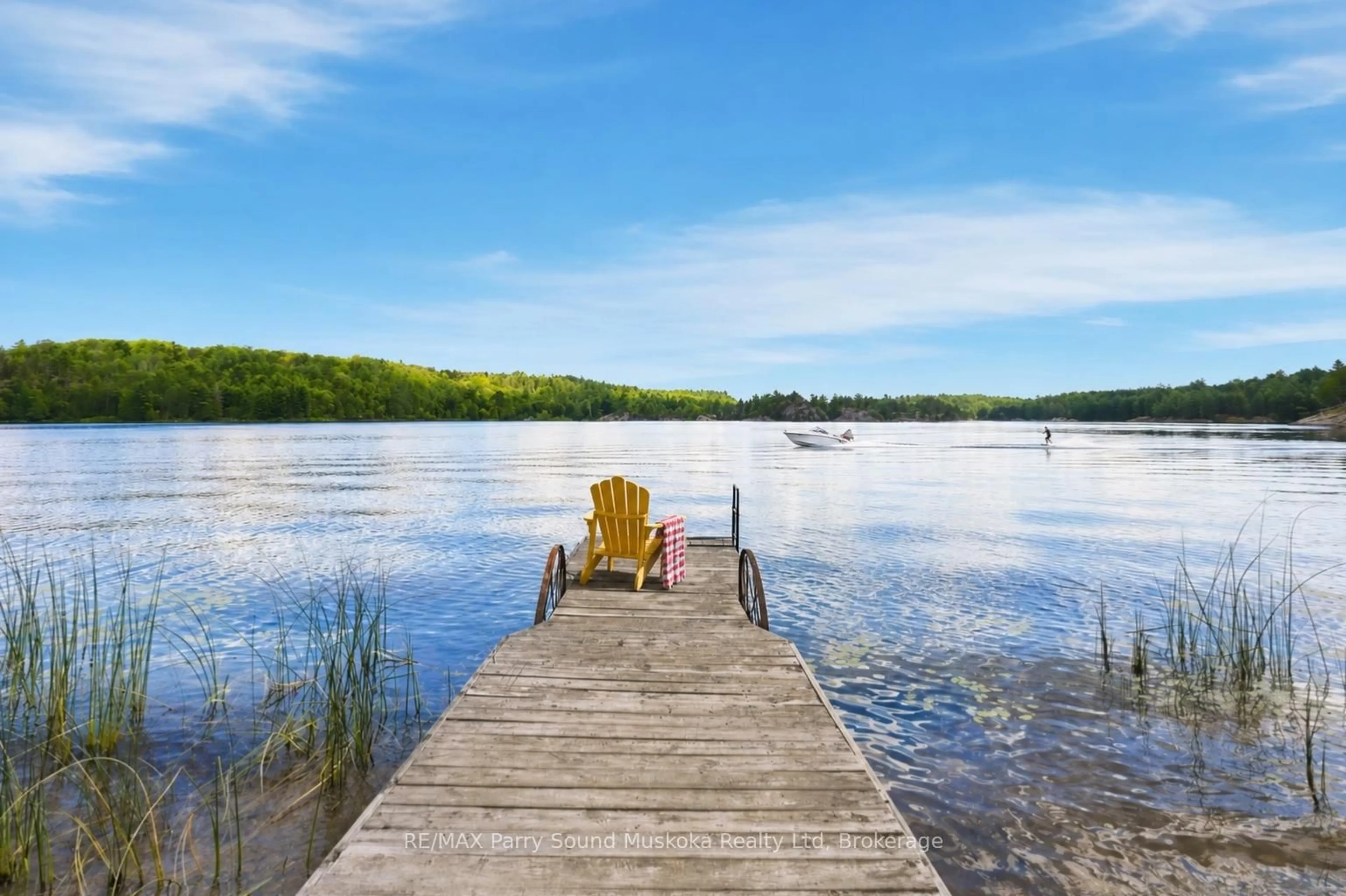Patio, water/lake/river/ocean view for 247 Blue Jay Rd, French River Ontario P0M 2N0