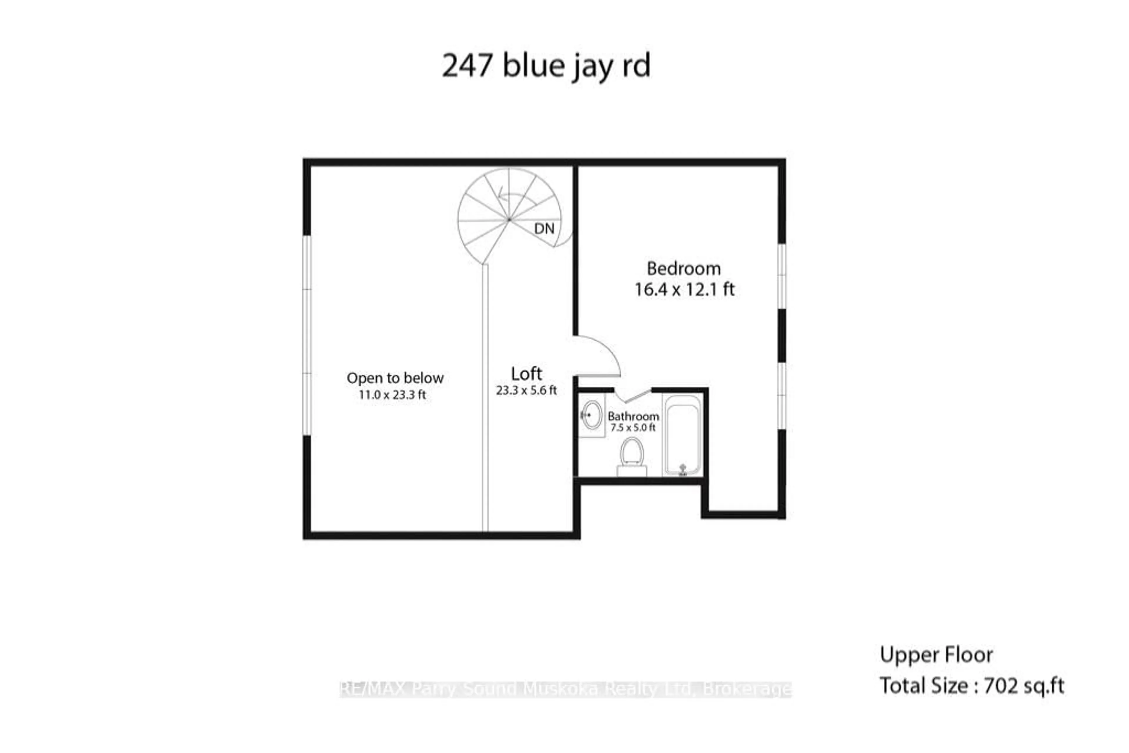 Floor plan for 247 Blue Jay Rd, French River Ontario P0M 2N0