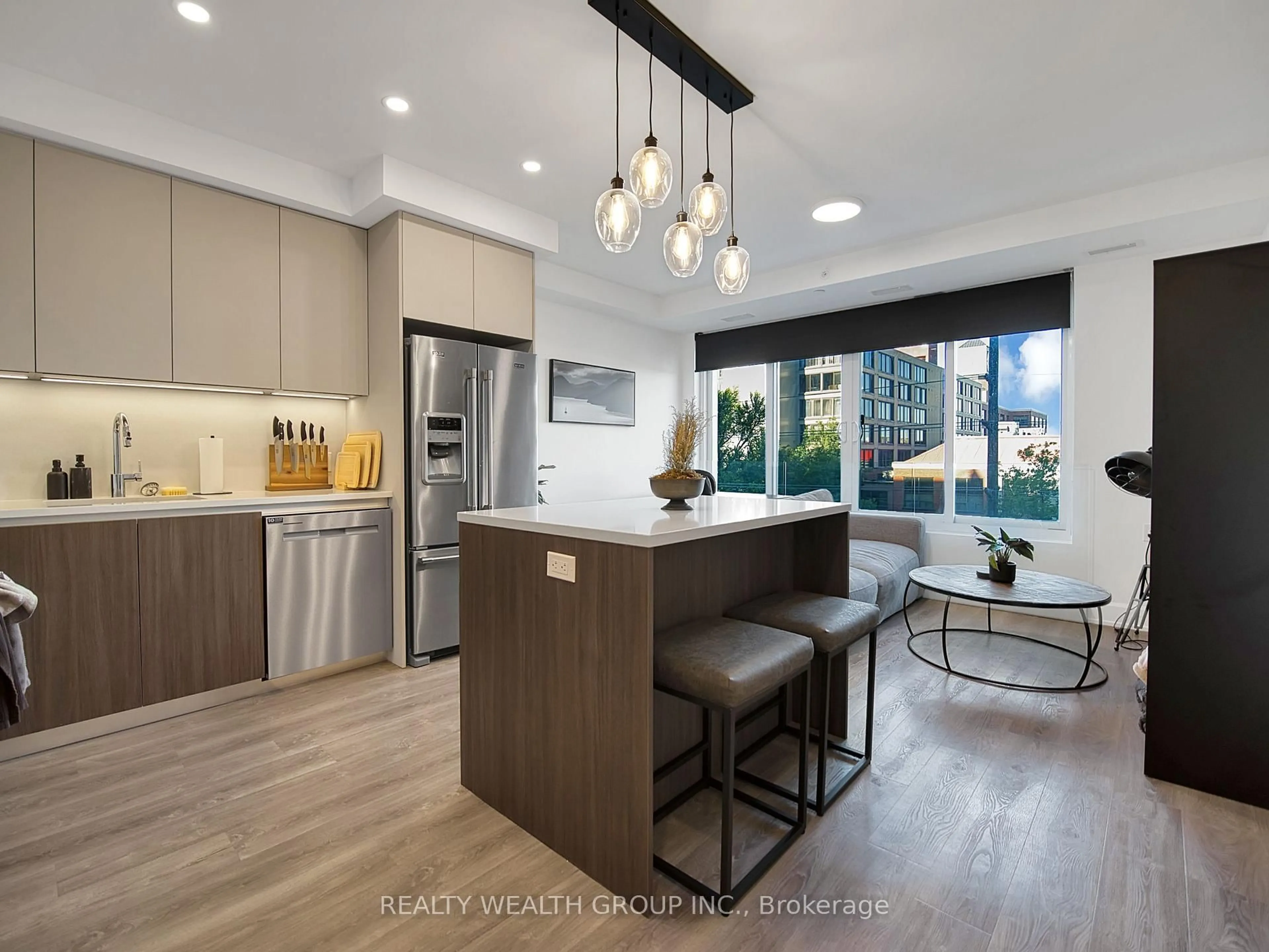 Open concept kitchen, unknown for 195 Hunter St #409, Peterborough Ontario K9H 0K6