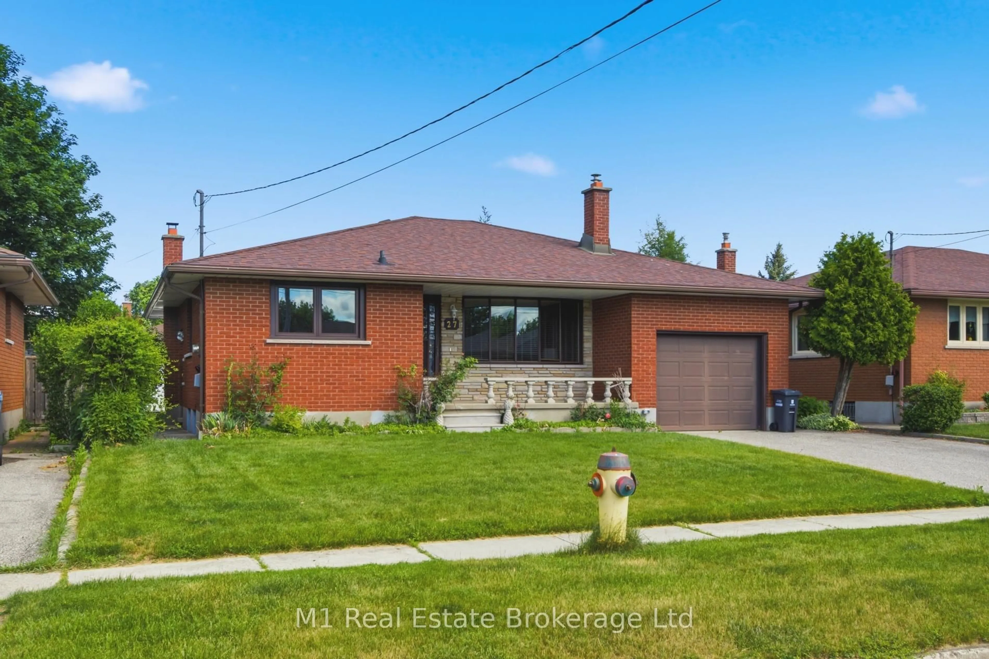 Home with brick exterior material, street for 27 Palermo Cres, Guelph Ontario N1E 2J8