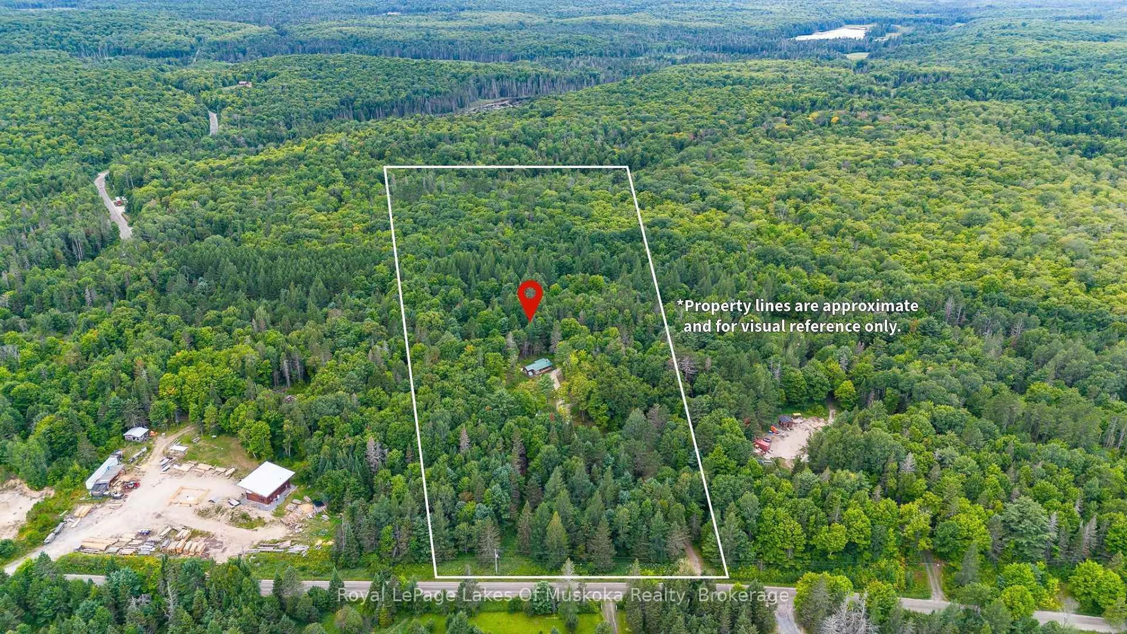 A pic from outside/outdoor area/front of a property/back of a property/a pic from drone, forest/trees view for 88 Rye Rd, Parry Sound Remote Area Ontario P0A 1X0