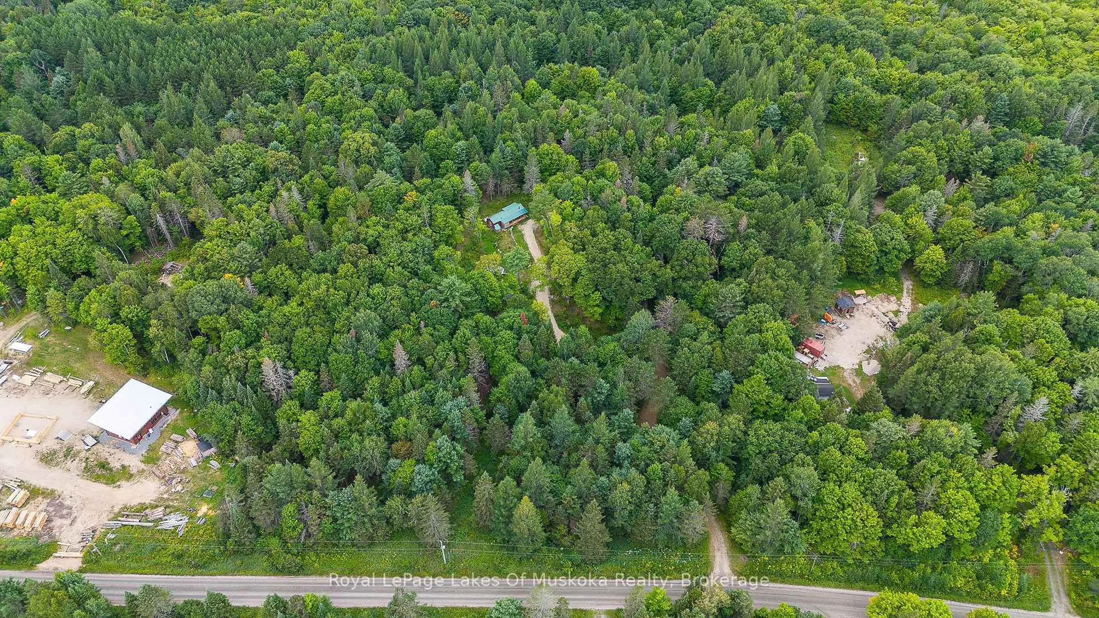 A pic from outside/outdoor area/front of a property/back of a property/a pic from drone, forest/trees view for 88 Rye Rd, Parry Sound Remote Area Ontario P0A 1X0
