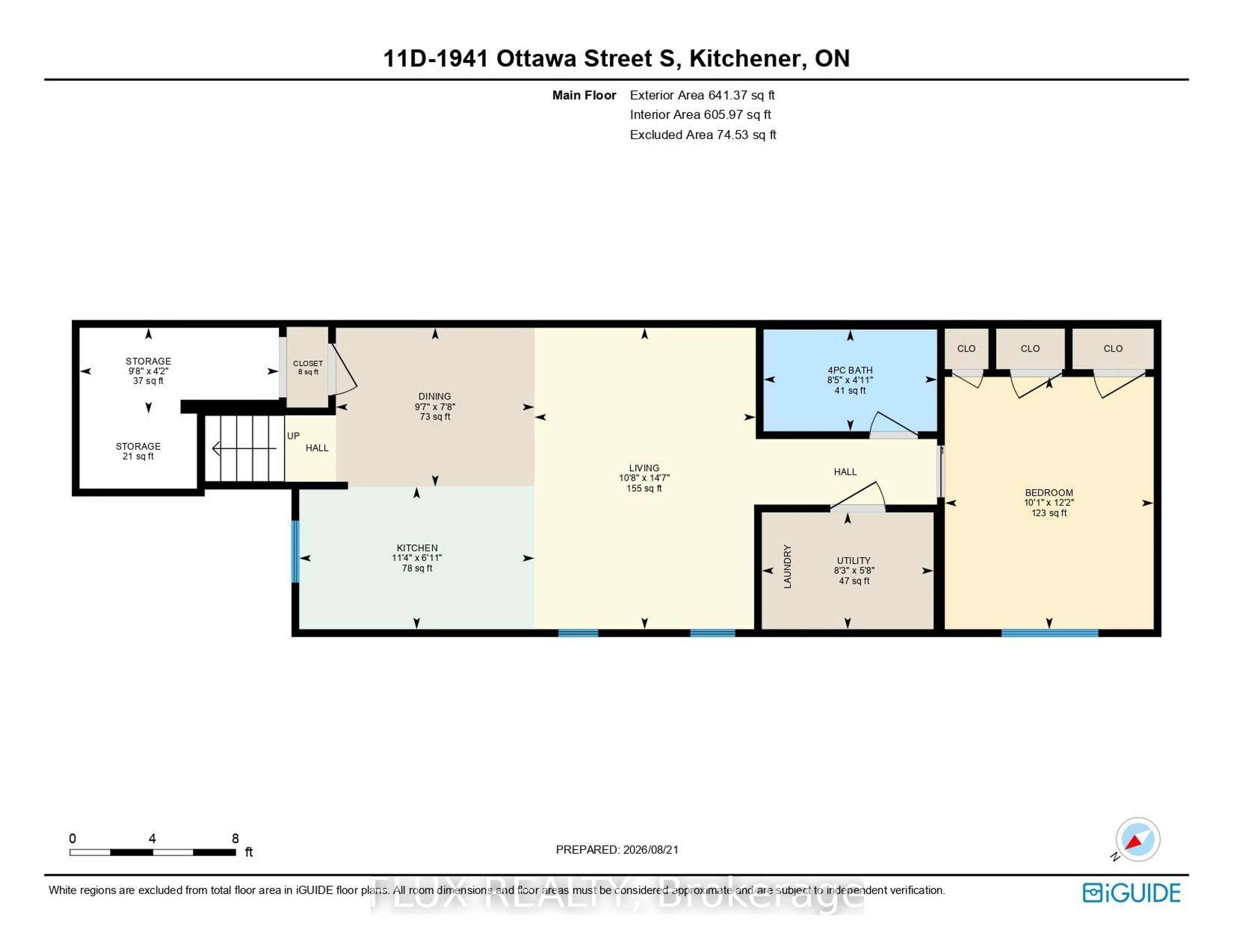 Floor plan for 1941 Ottawa St #D11, Kitchener Ontario N2E 0C2
