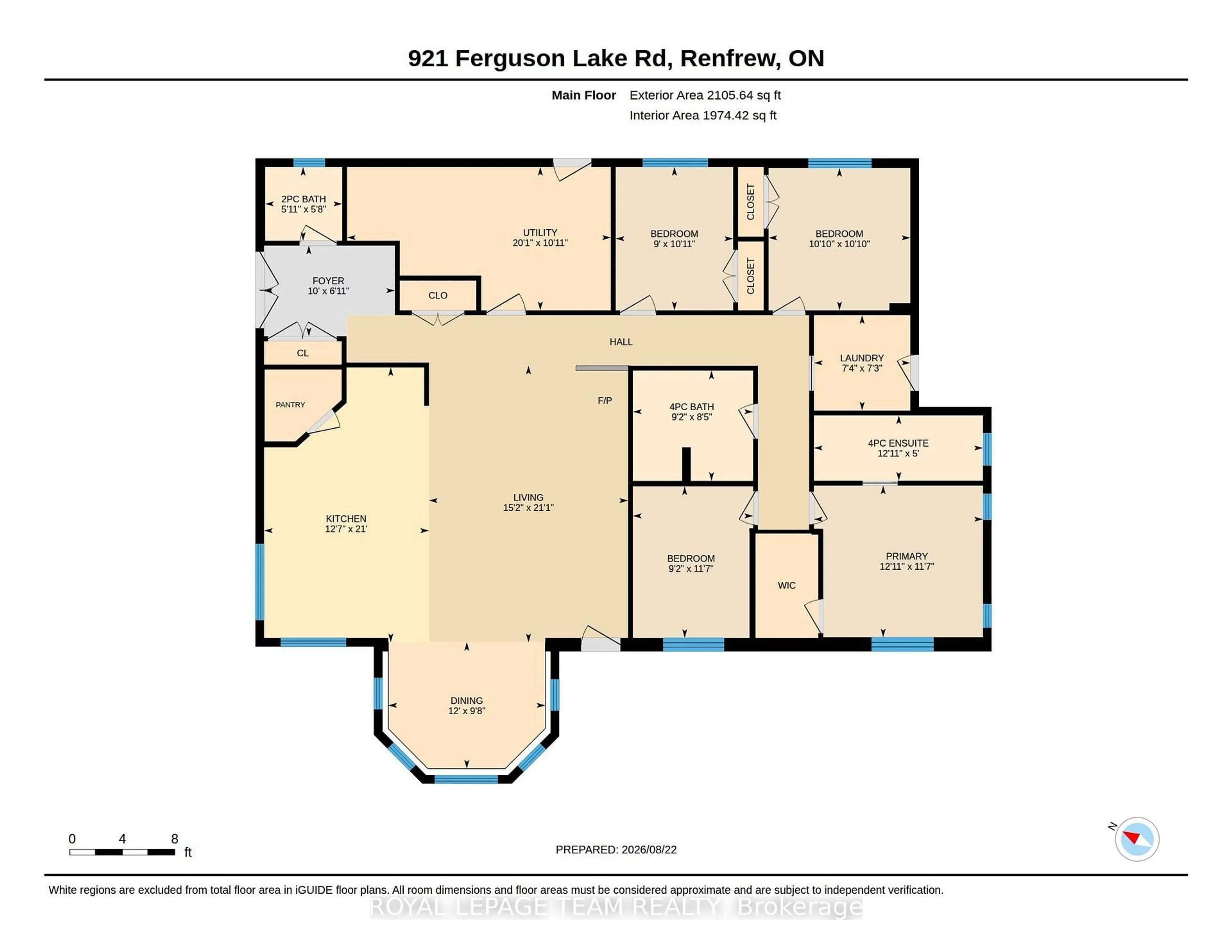 Floor plan for 921 Ferguson Lake Rd, Calabogie Ontario K0J 1H0