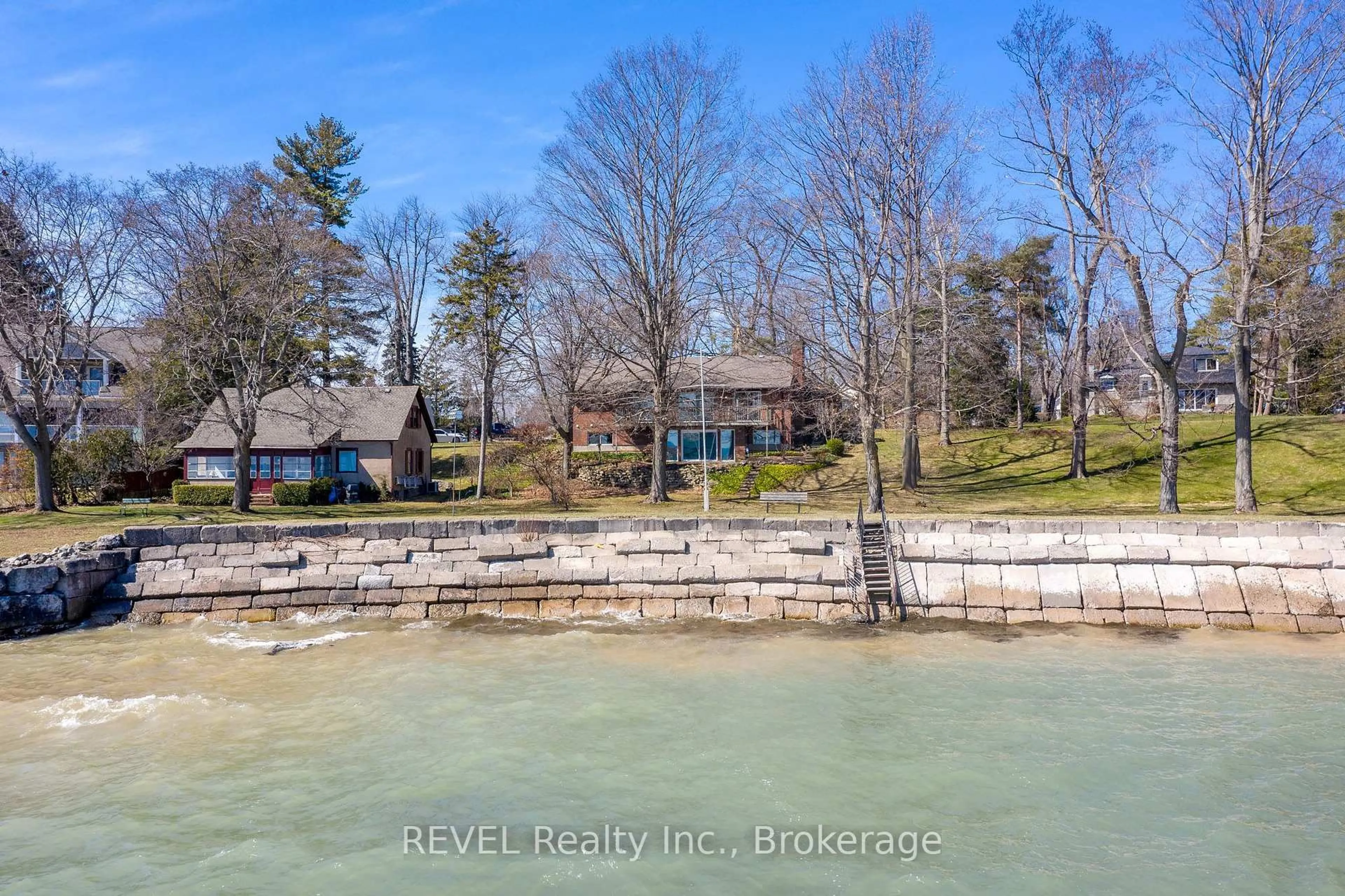 A pic from outside/outdoor area/front of a property/back of a property/a pic from drone, water/lake/river/ocean view for 254 Prospect Point Rd, Fort Erie Ontario L0S 1N0