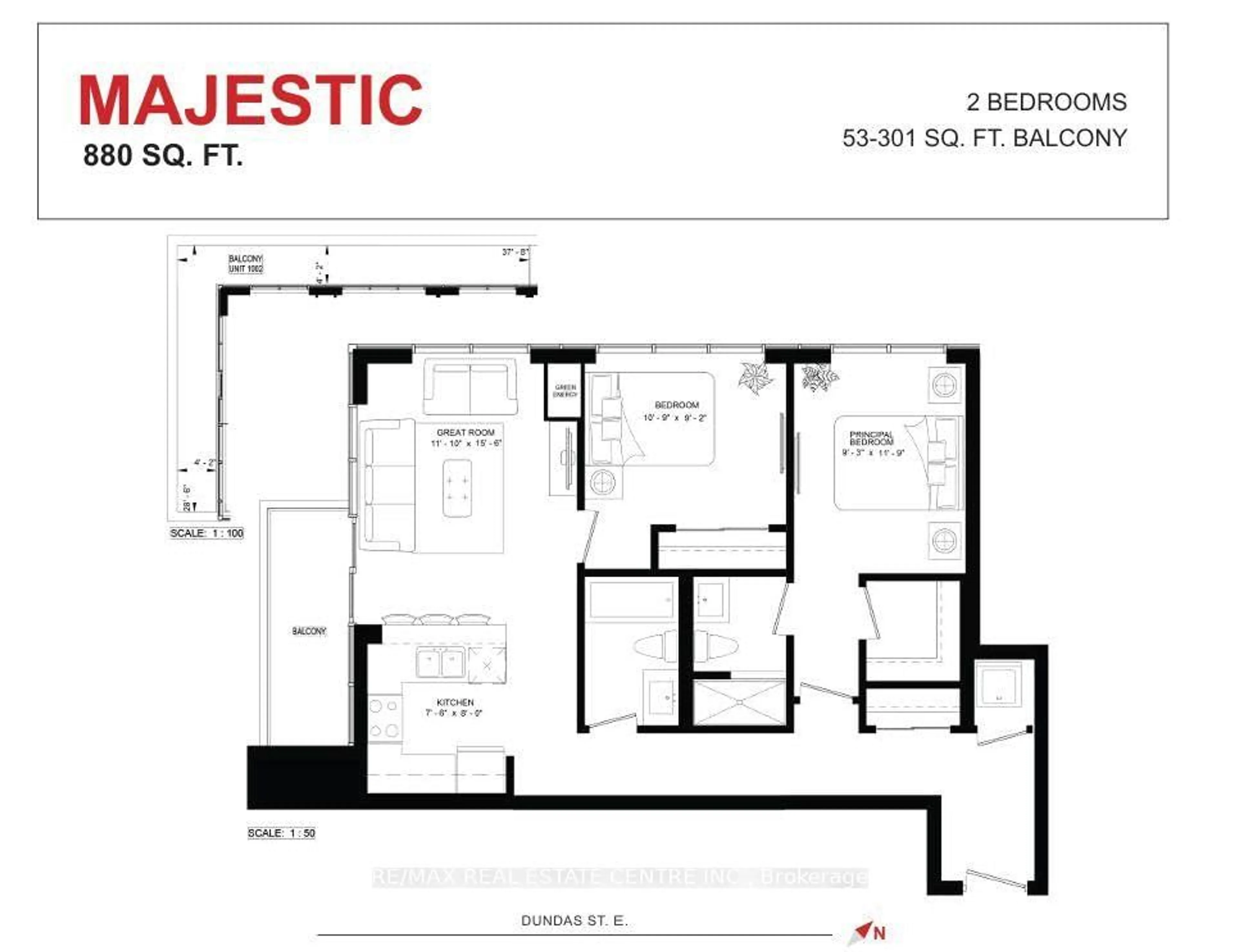 Floor plan for 470 Dundas St #1202, Hamilton Ontario L8B 2A6