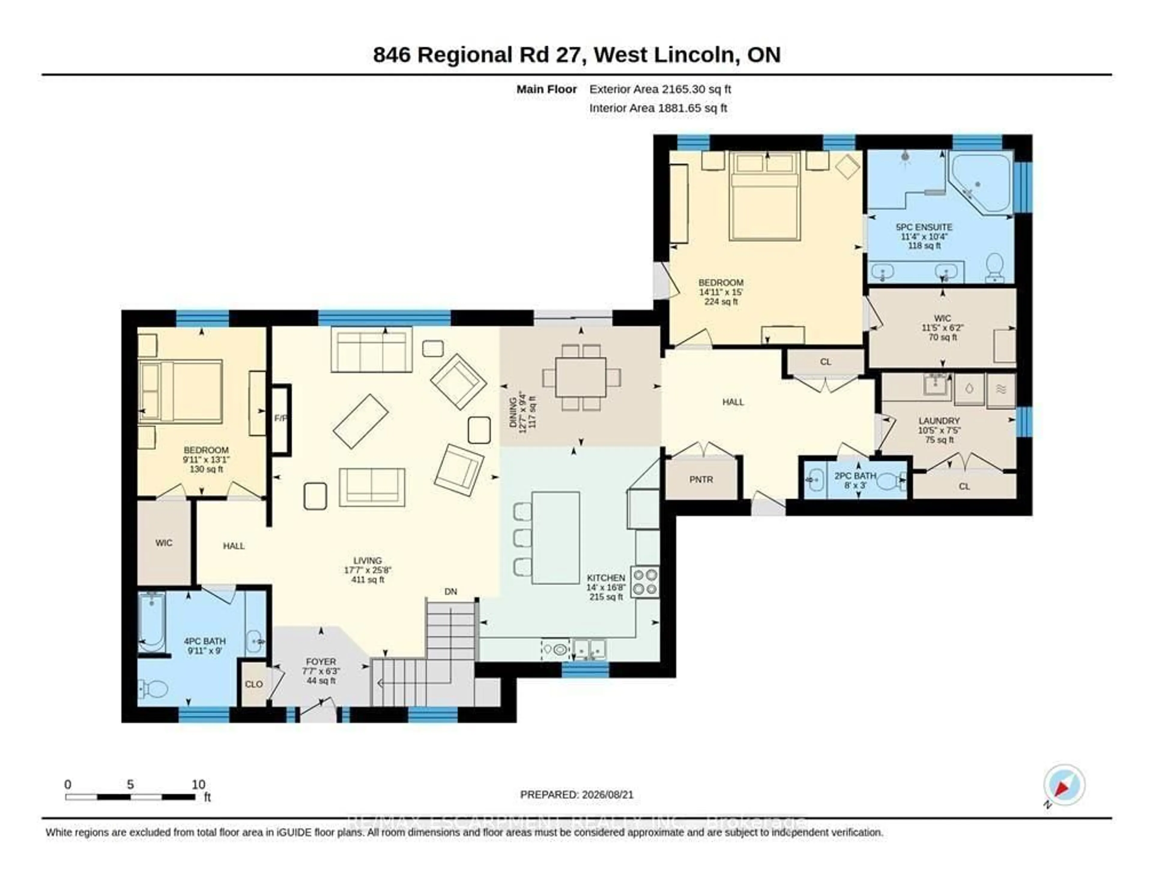 Floor plan for 846 Regional Road 27, West Lincoln Ontario L0R 2J0