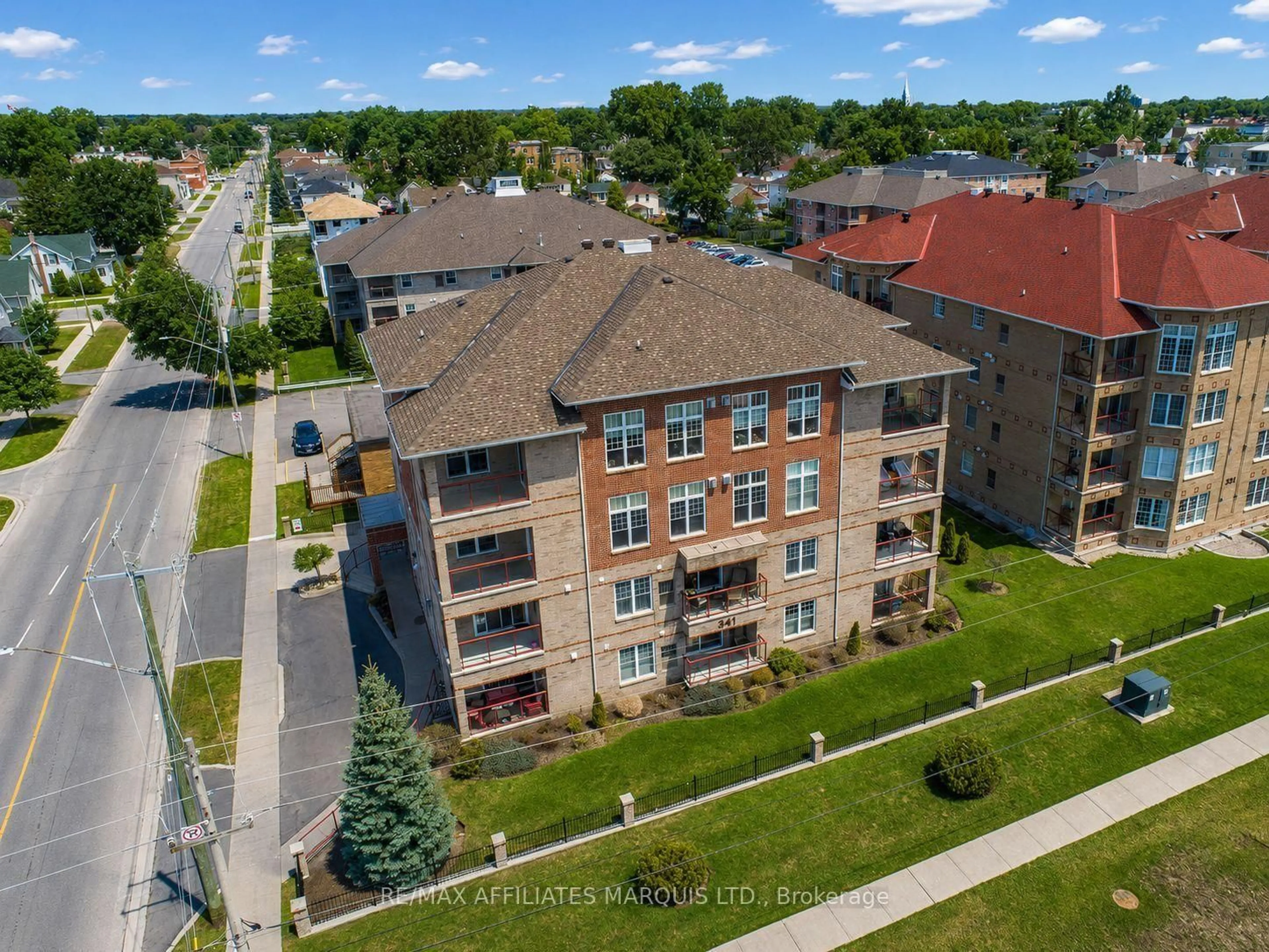 A pic from outside/outdoor area/front of a property/back of a property/a pic from drone, unknown for 341 Water St #402, Cornwall Ontario K6J 1A5