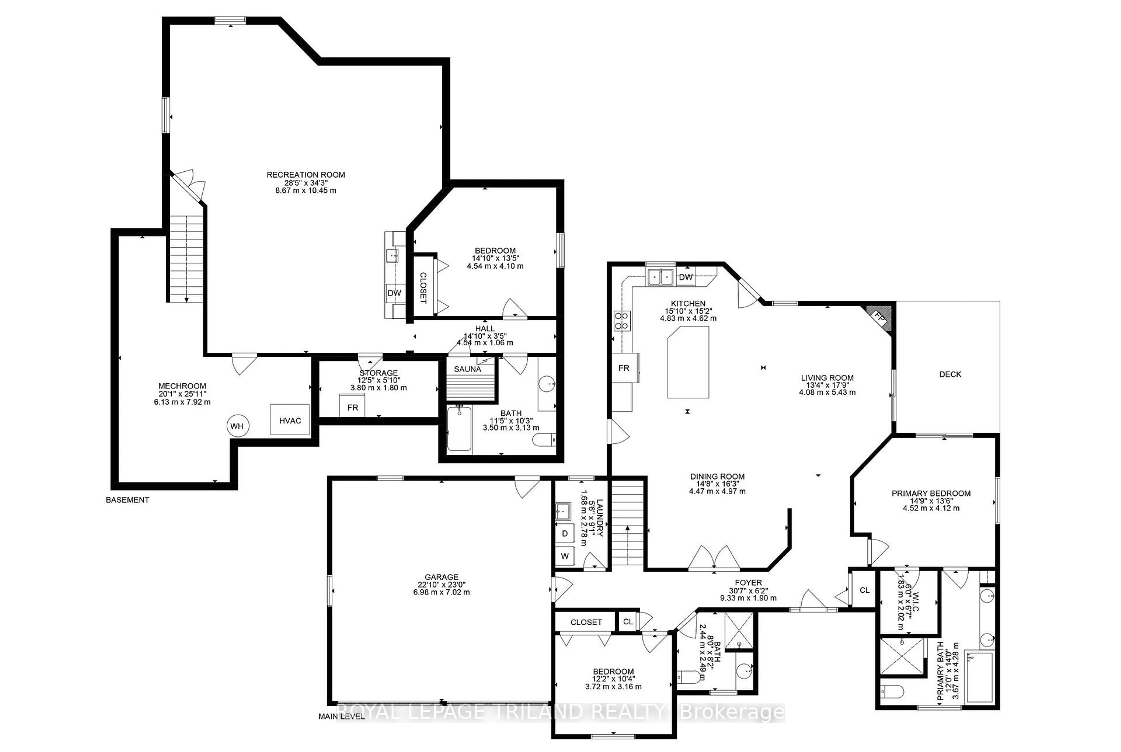 Floor plan for 9958 Riverview Rd, Lambton Shores Ontario N0M 1T0