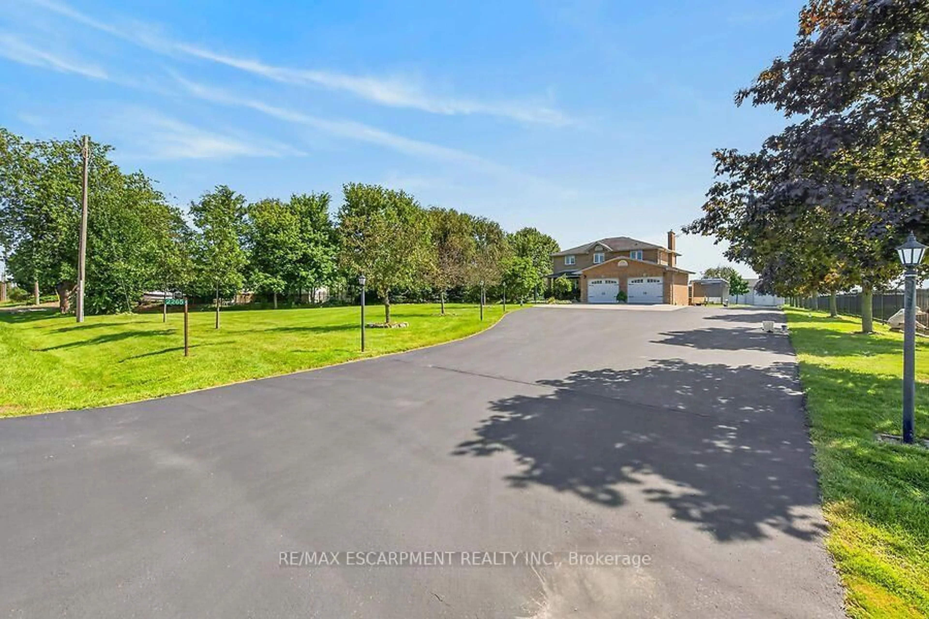 A pic from outside/outdoor area/front of a property/back of a property/a pic from drone, water/lake/river/ocean view for 2265 Binbrook Rd, Hamilton Ontario L0R 1C0