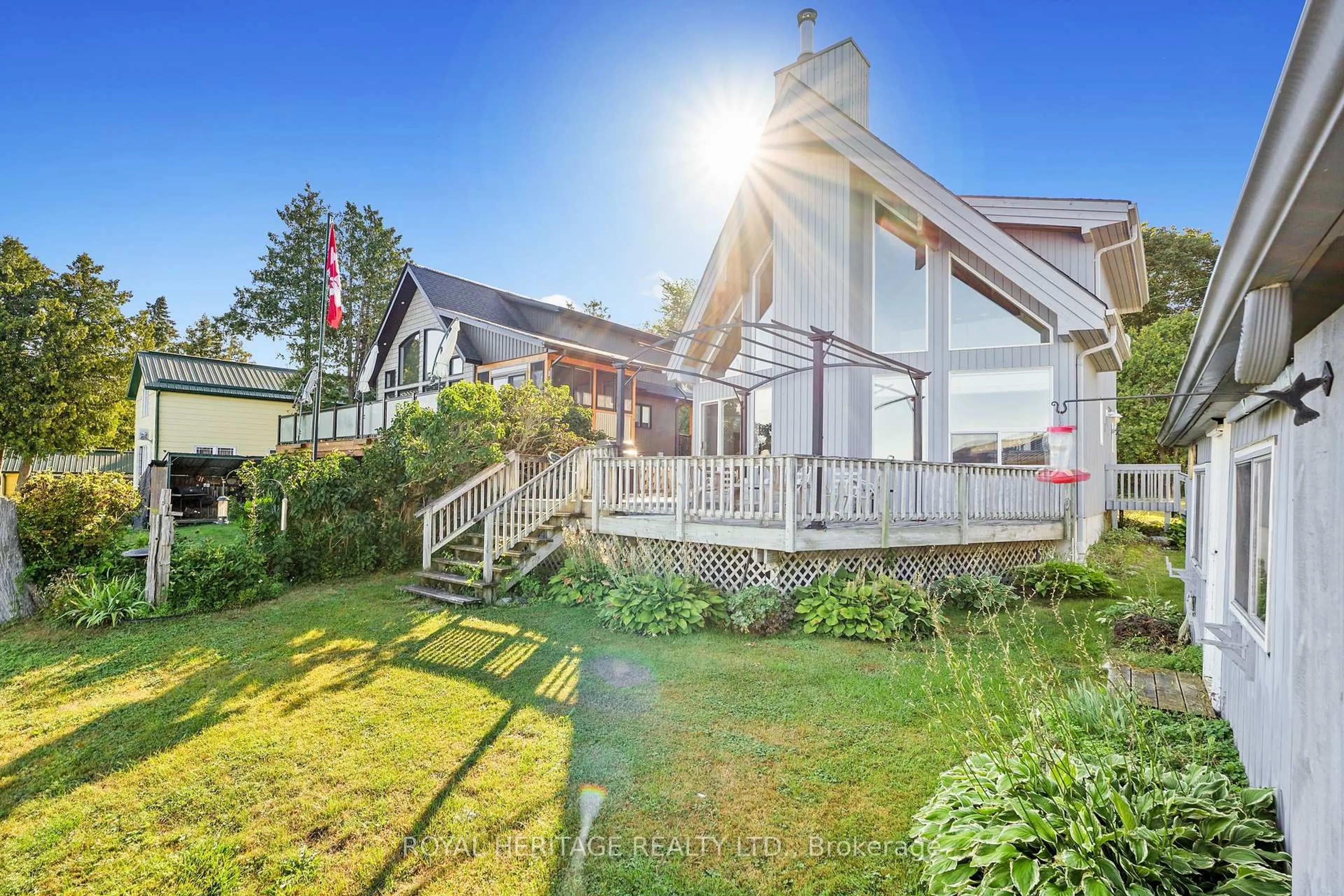 A pic from outside/outdoor area/front of a property/back of a property/a pic from drone, unknown for 66 6-7th Line, Rd, Alderville First Nation Ontario K0K 2X0