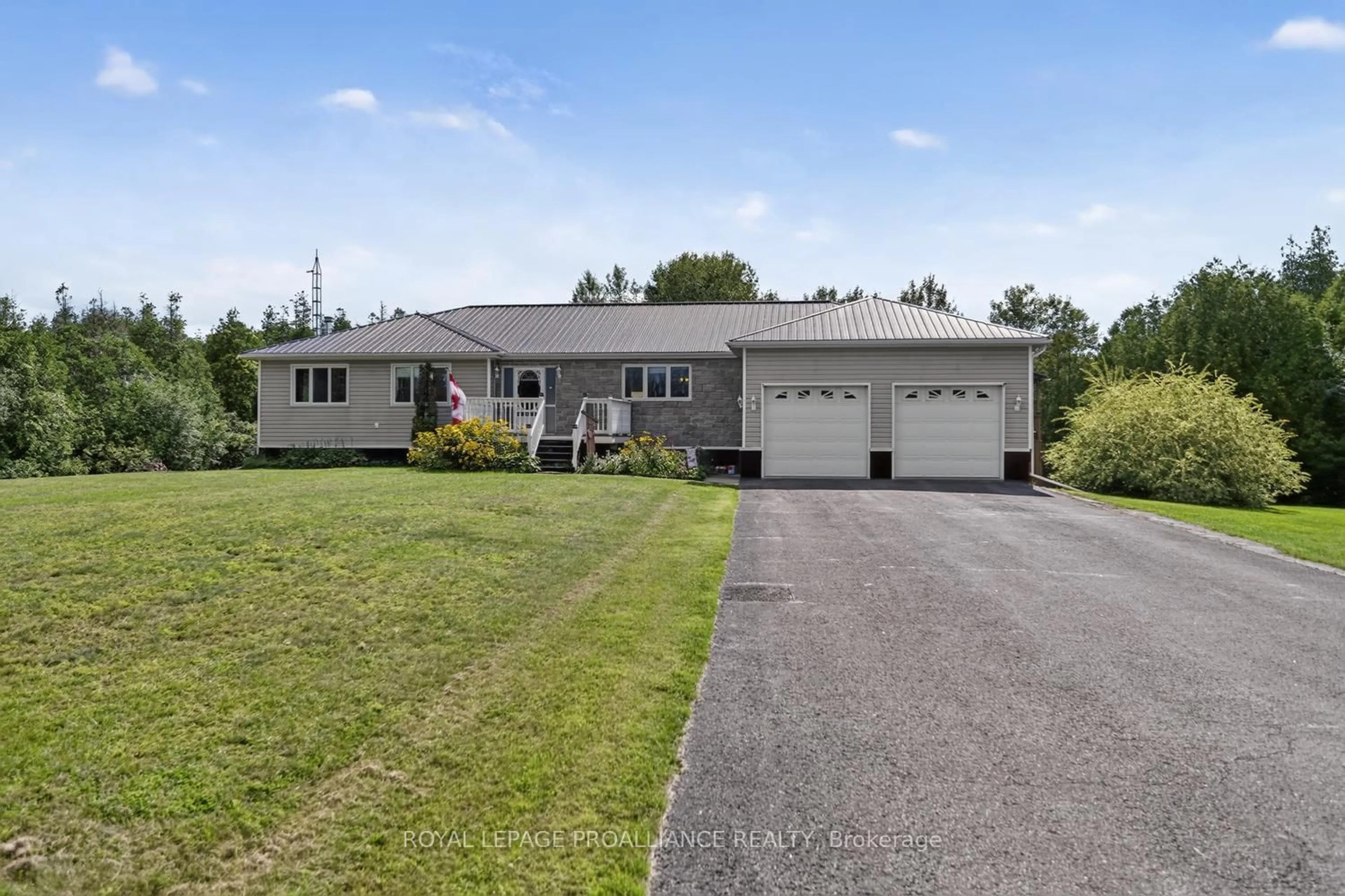 Home with vinyl exterior material, street for 10250 County Road 15 Rd, Augusta Ontario K0G 1R0