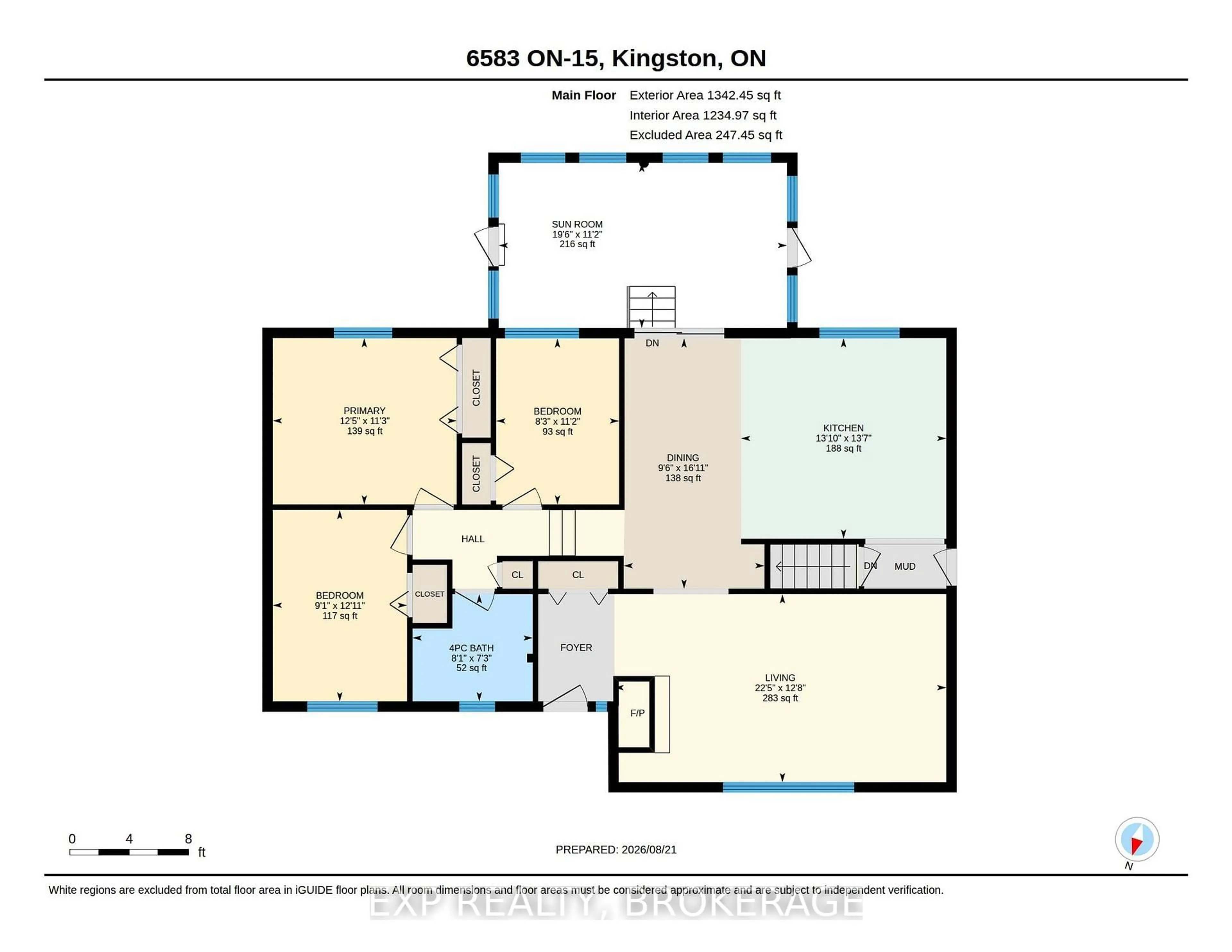 Floor plan for 6583 HIGHWAY 15, Seeley's Bay Ontario K0H 2N0