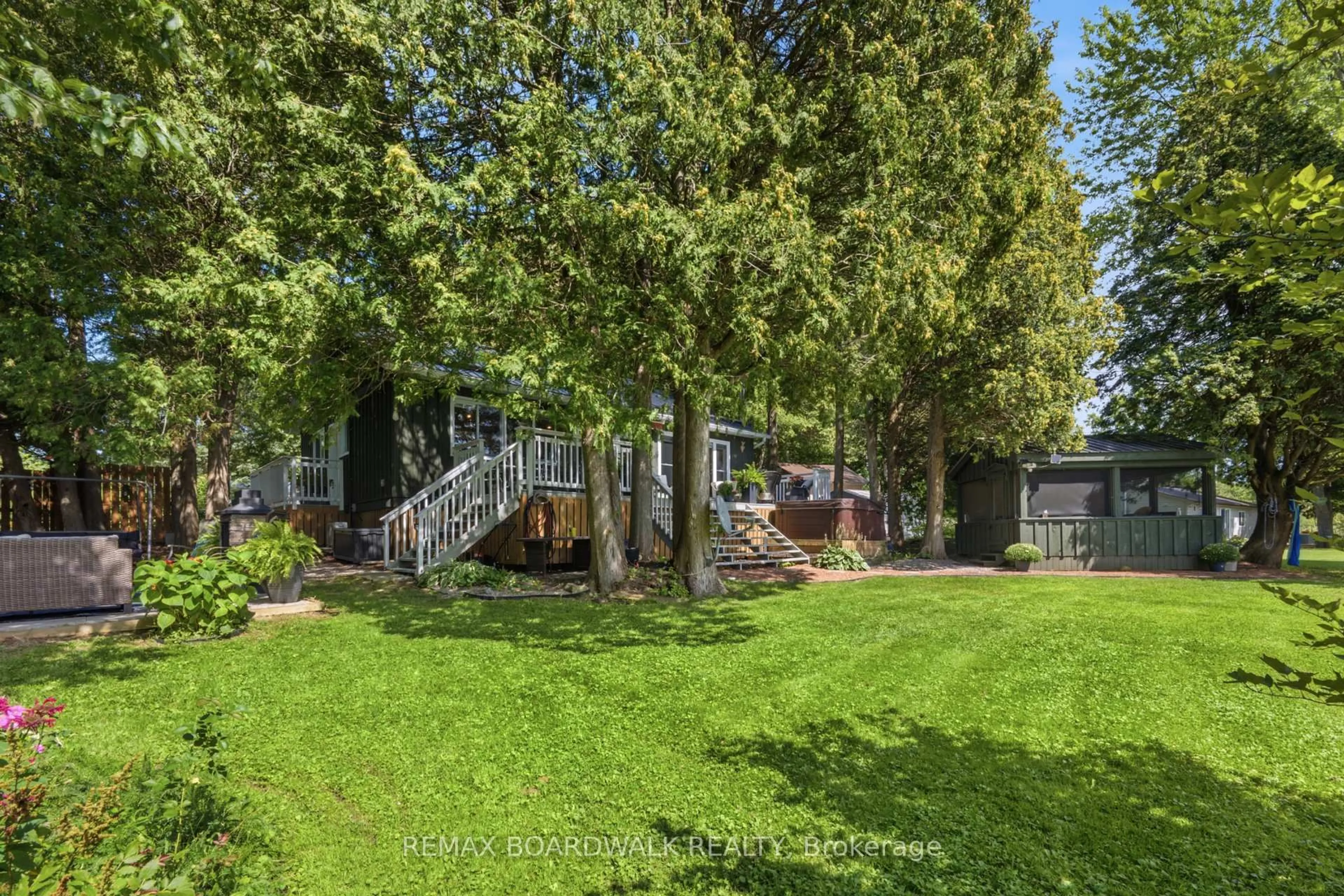 Patio, forest/trees view for 180 Pilgrim Lane, Rideau Lakes Ontario K0E 1G0