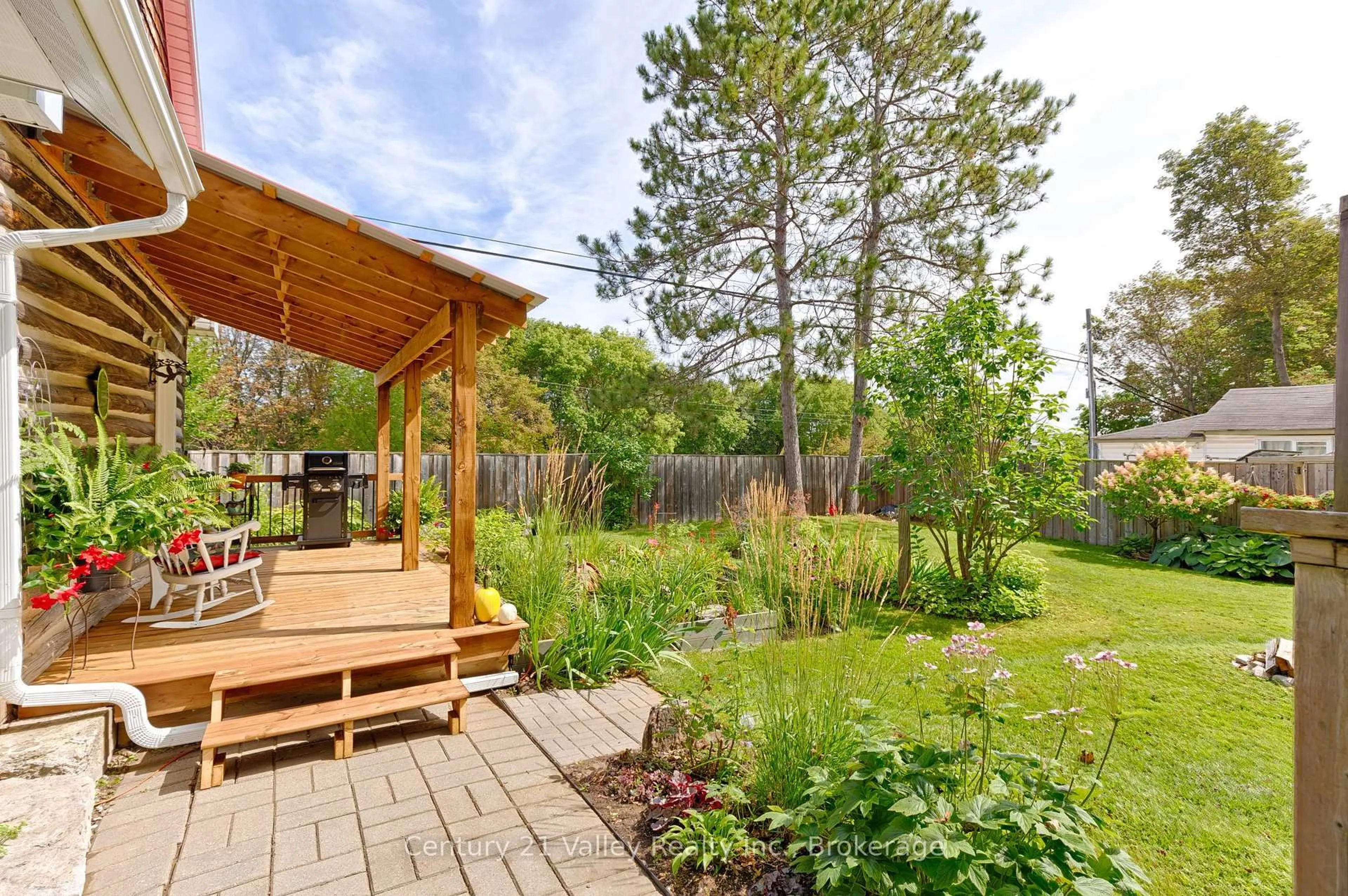 Patio, forest/trees view for 61 Melanie St, Eganville Ontario K0J 1T0