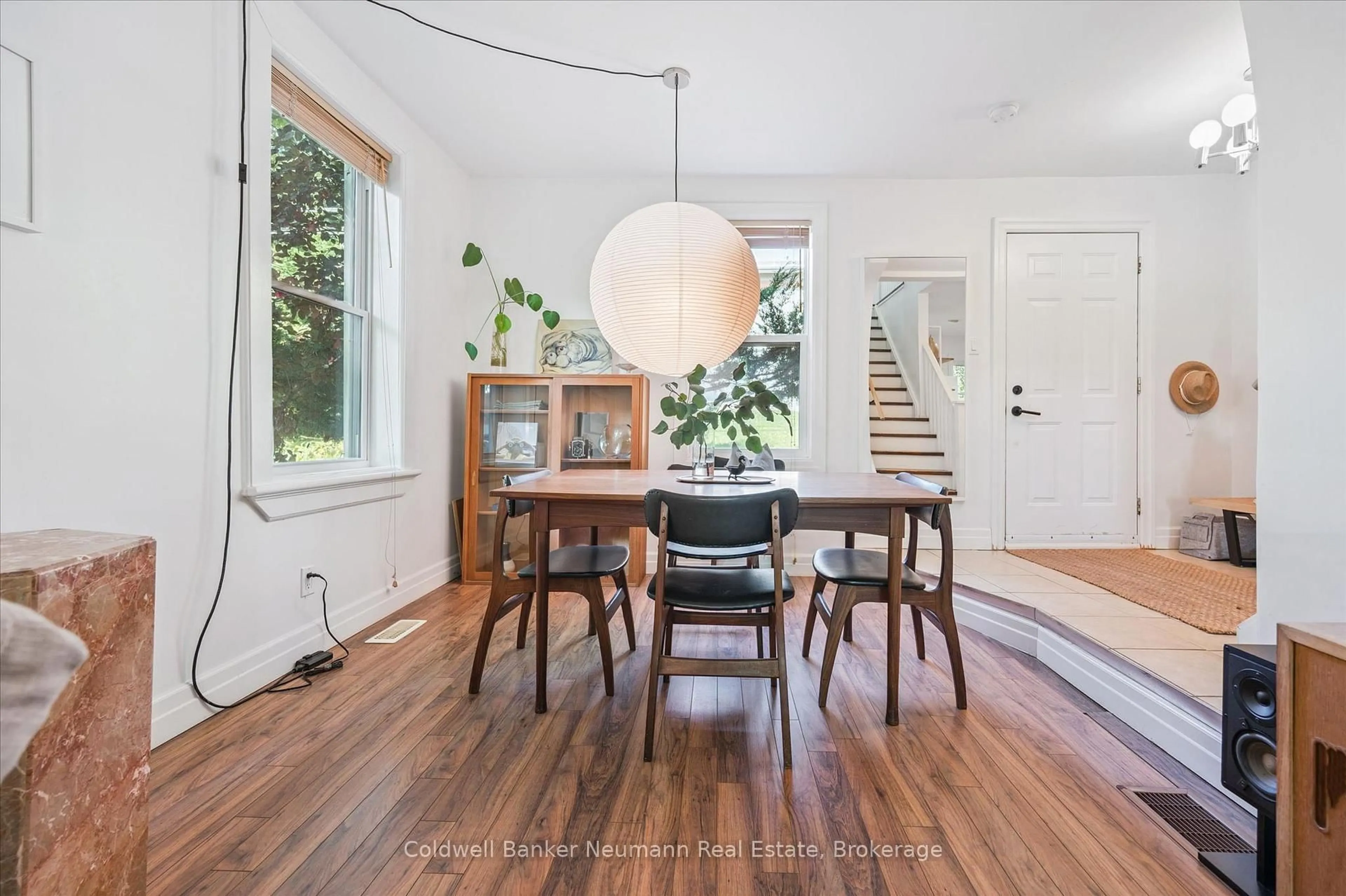 Dining room, wood/laminate floor for 67 Grove St, Guelph Ontario N1E 2W6