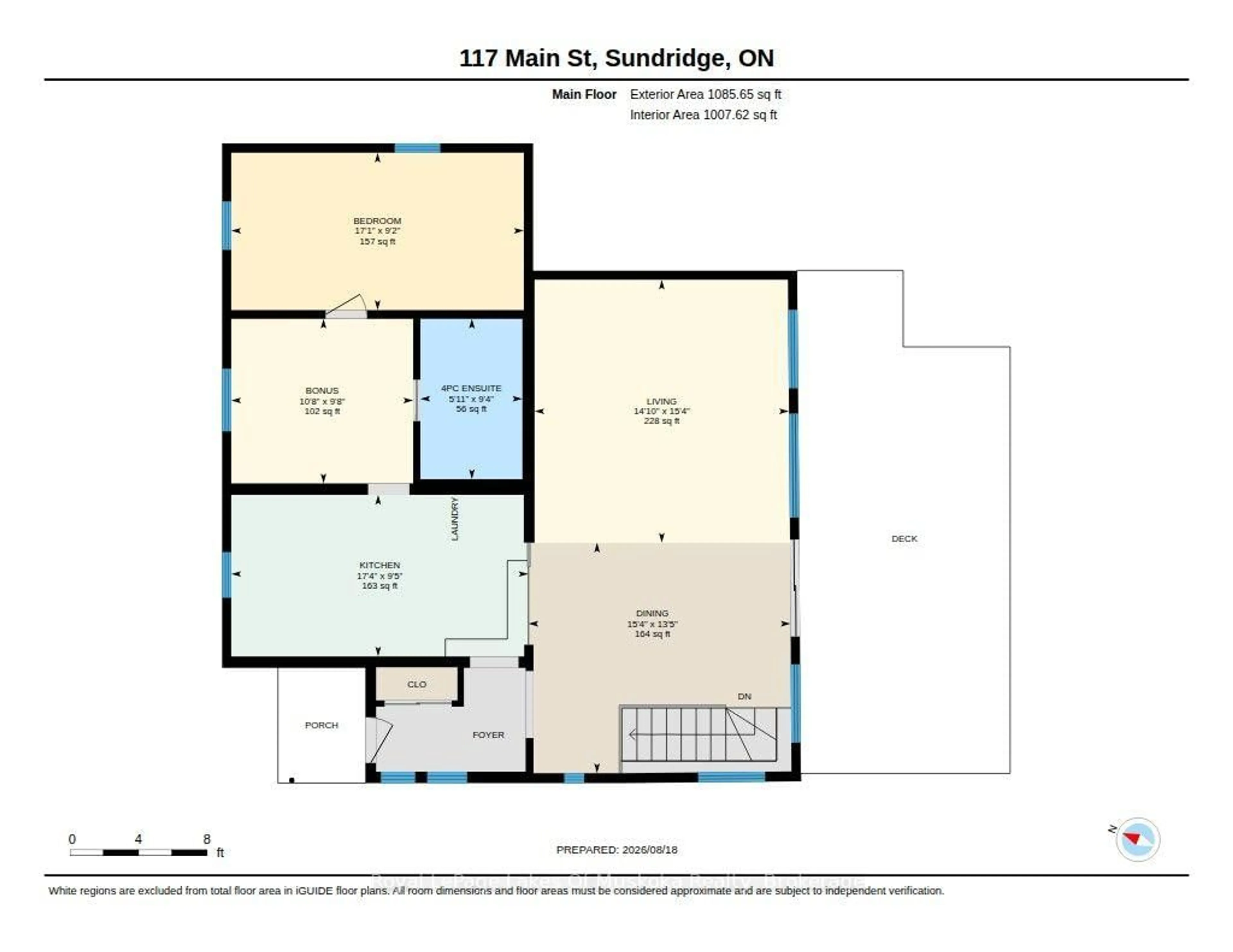 Floor plan for 117 Main St, Sundridge Ontario P0A 1Z0