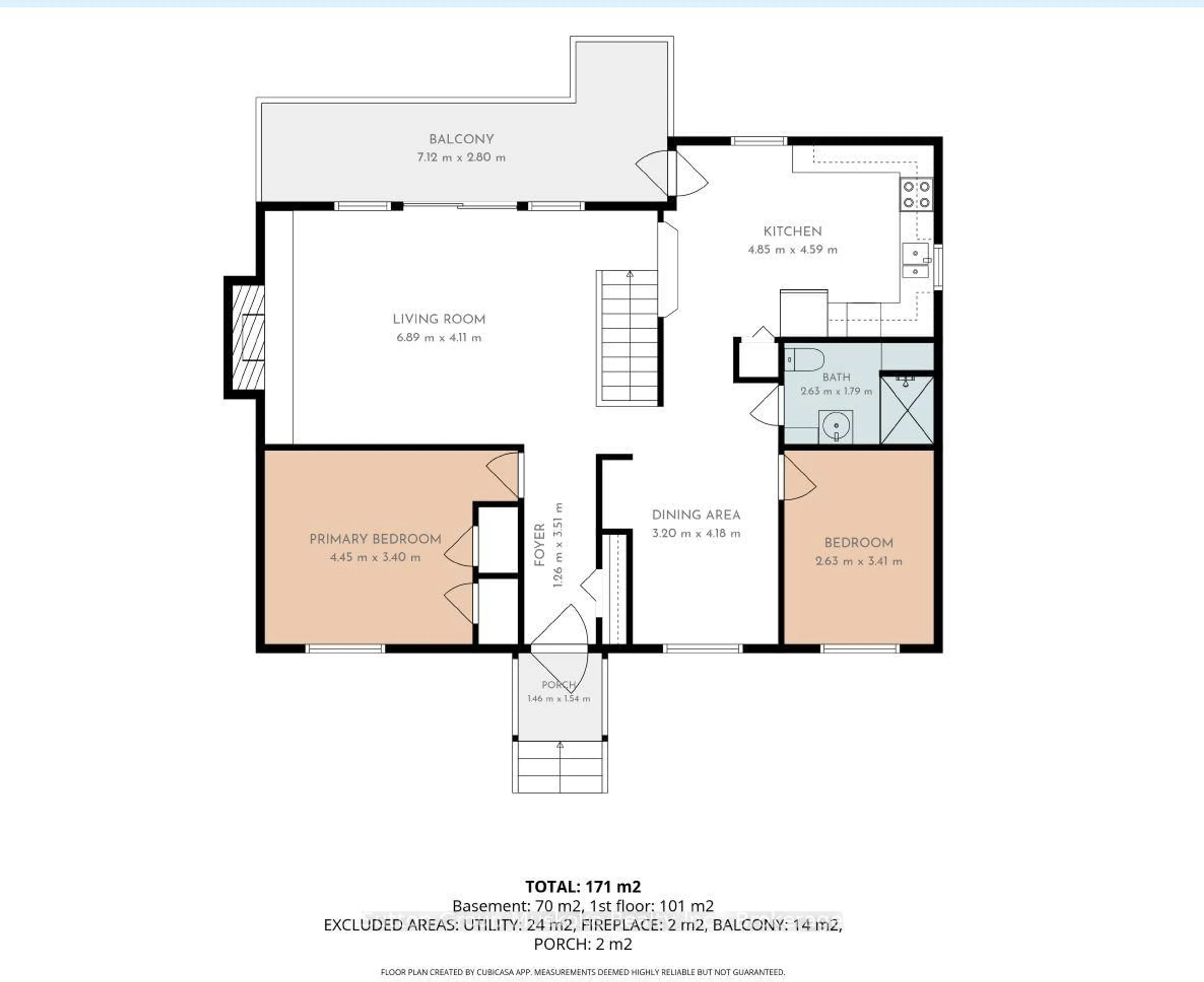 Floor plan for 562 and 568 East Waseosa Lake Rd, Huntsville Ontario P1H 2J4