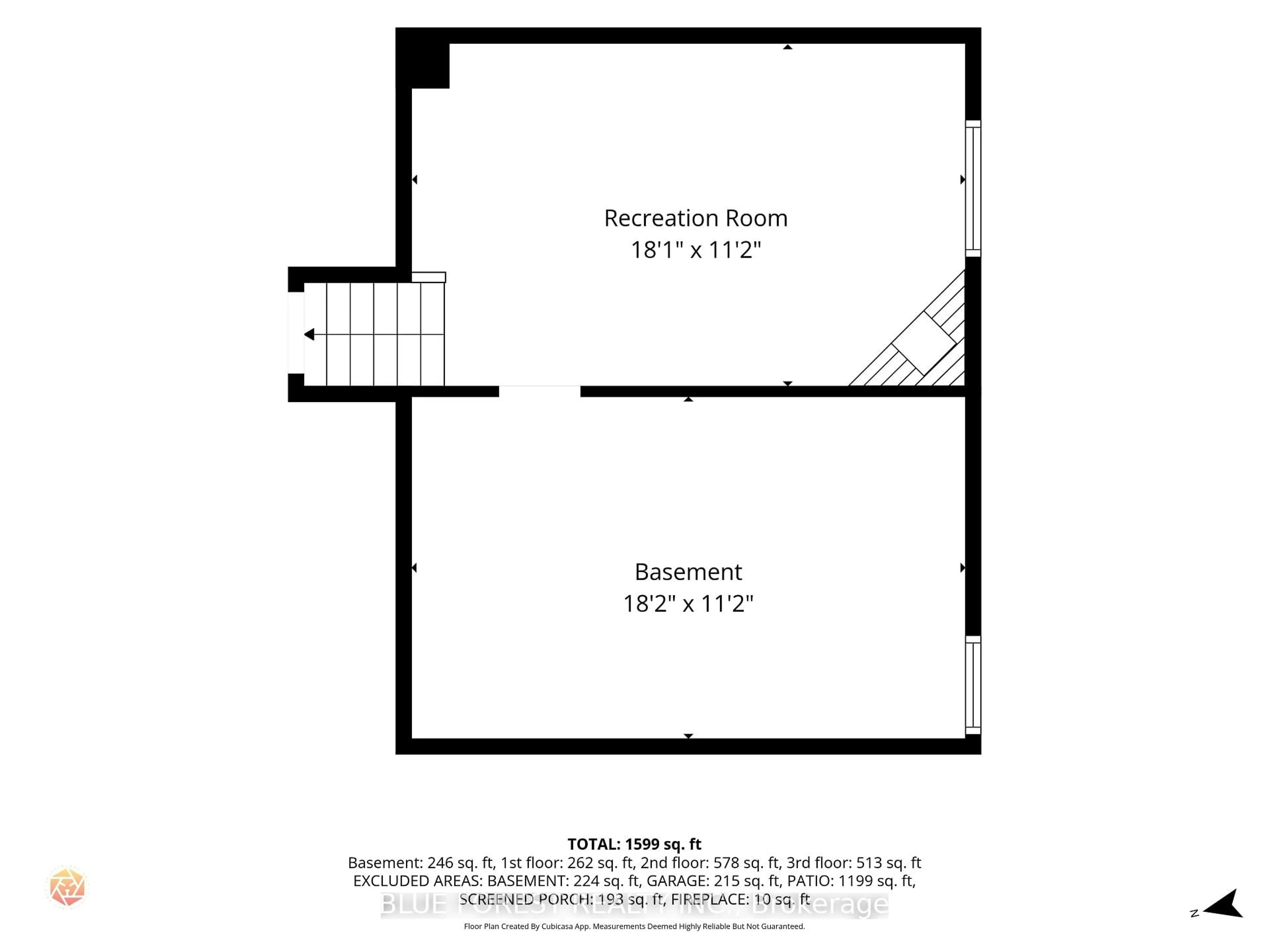 Floor plan for 102 ODESSA Ave, London South Ontario N6J 2Z8