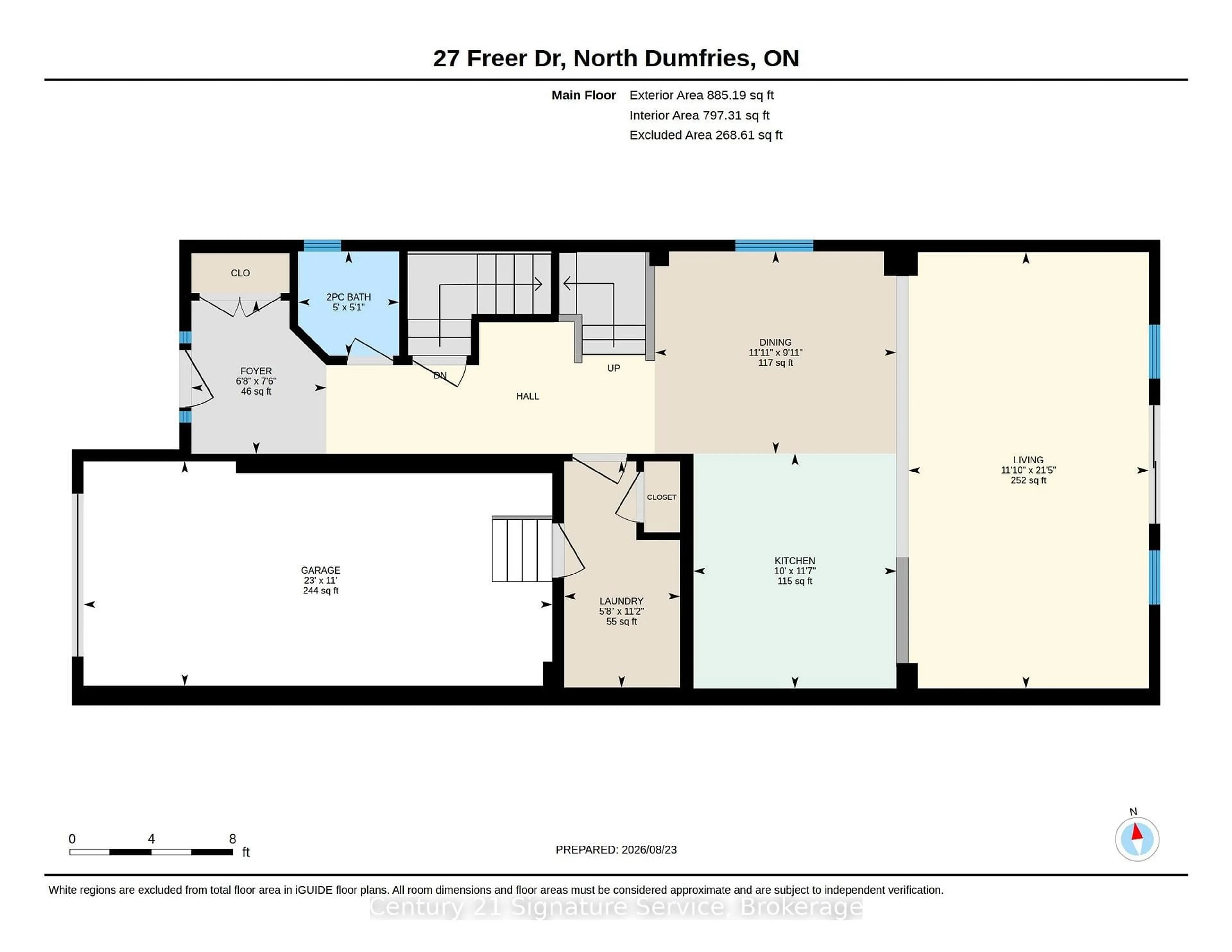 Floor plan for 27 Freer Dr, North Dumfries Ontario N0B 1E0
