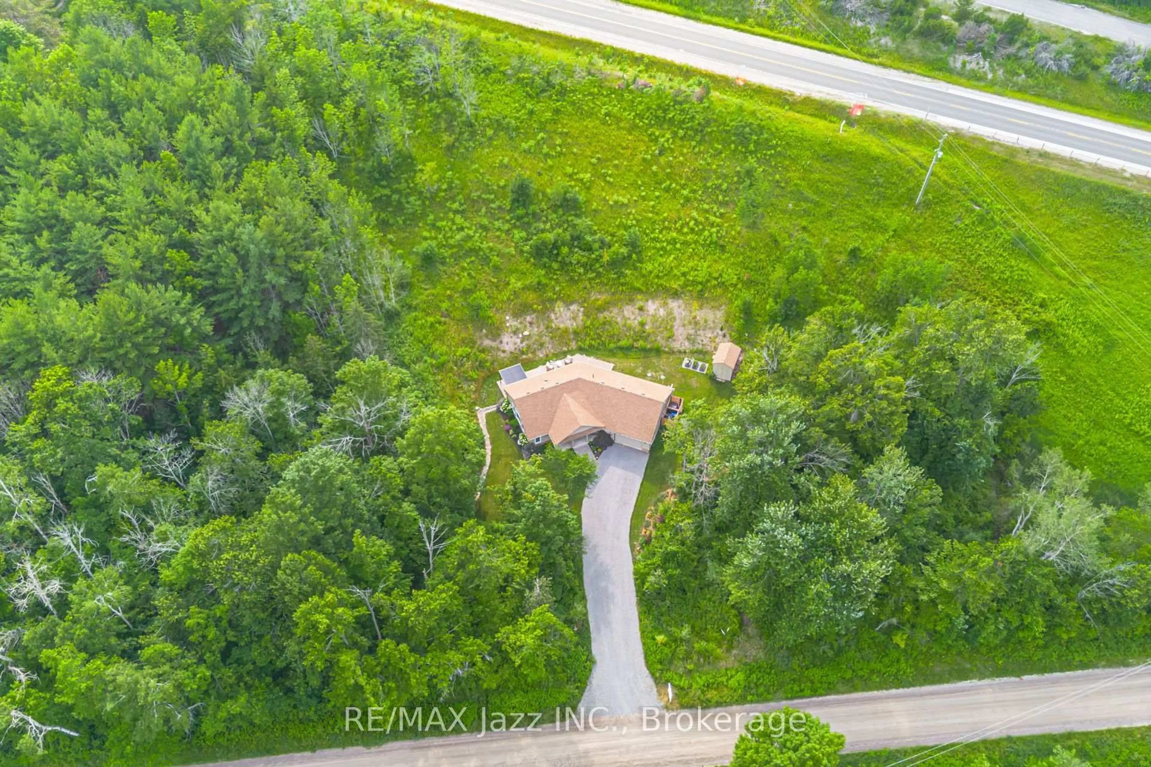 A pic from outside/outdoor area/front of a property/back of a property/a pic from drone, forest/trees view for 8 Beamish Rd, Trent Hills Ontario K0L 1Y0